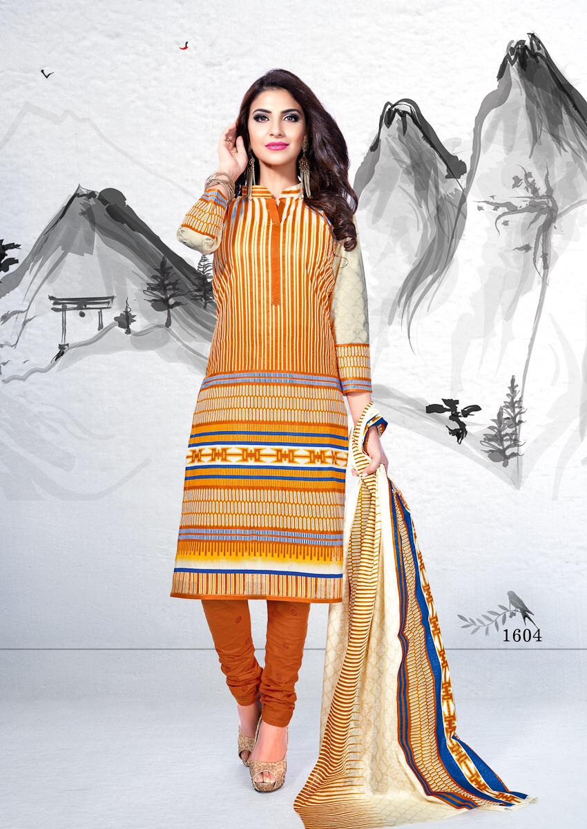 Premvathi Vol-16 By Shree Meenaxi Cotton 1601 To 1612 Series Stylish Fancy Beautiful Colorful Casual Wear & Ethnic Wear Pure Cotton Printed Dresses At Wholesale Price