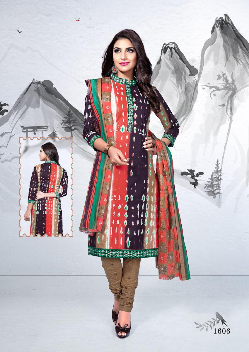 Premvathi Vol-16 By Shree Meenaxi Cotton 1601 To 1612 Series Stylish Fancy Beautiful Colorful Casual Wear & Ethnic Wear Pure Cotton Printed Dresses At Wholesale Price