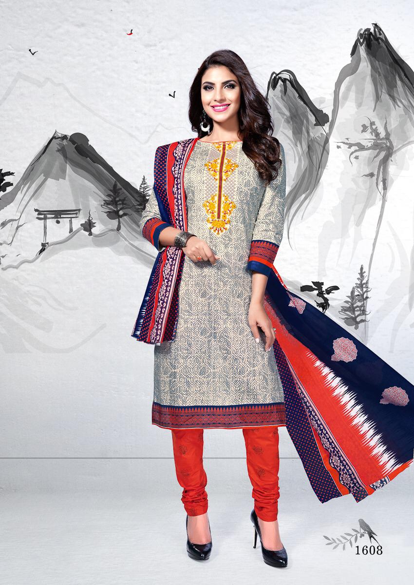 Premvathi Vol-16 By Shree Meenaxi Cotton 1601 To 1612 Series Stylish Fancy Beautiful Colorful Casual Wear & Ethnic Wear Pure Cotton Printed Dresses At Wholesale Price