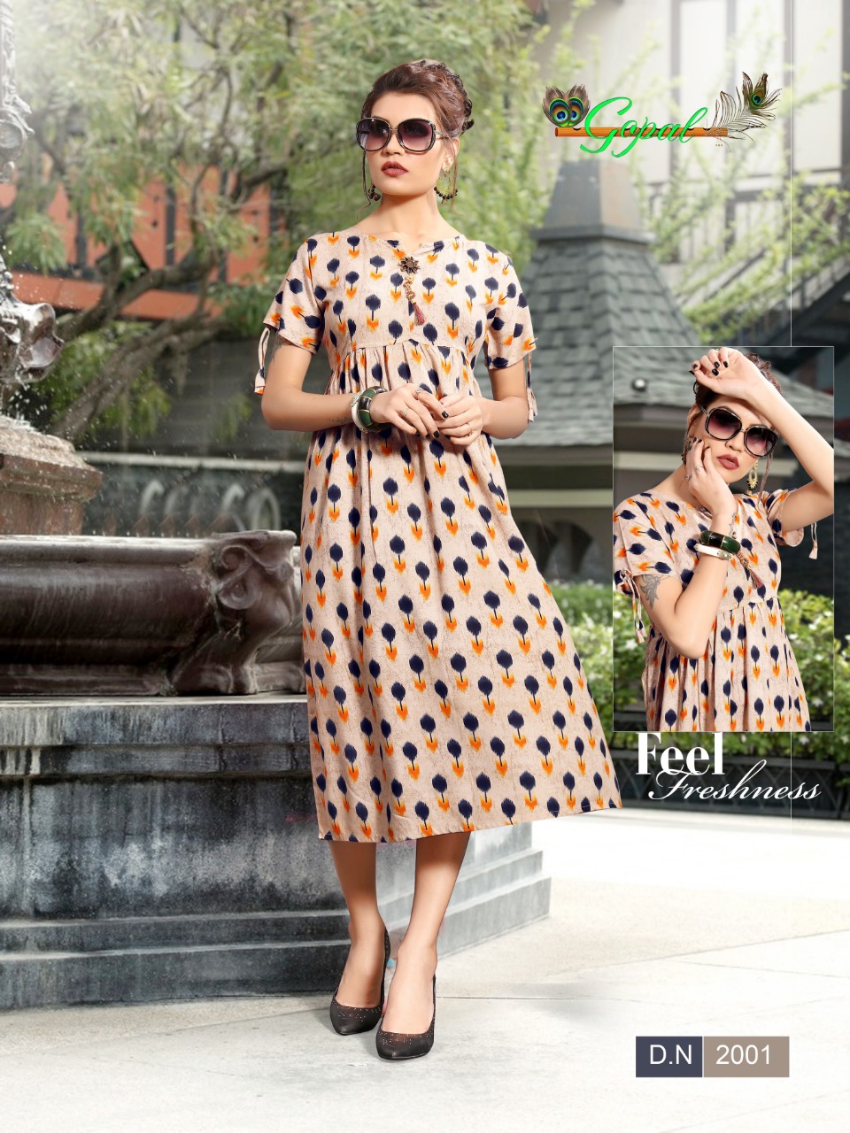Pride Vol-2 By Gopal 2001 To 2008 Series Indian Traditional Wear Collection Beautiful Stylish Fancy Colorful Party Wear & Occasional Wear Rayon Printed Kurtis At Wholesale Price