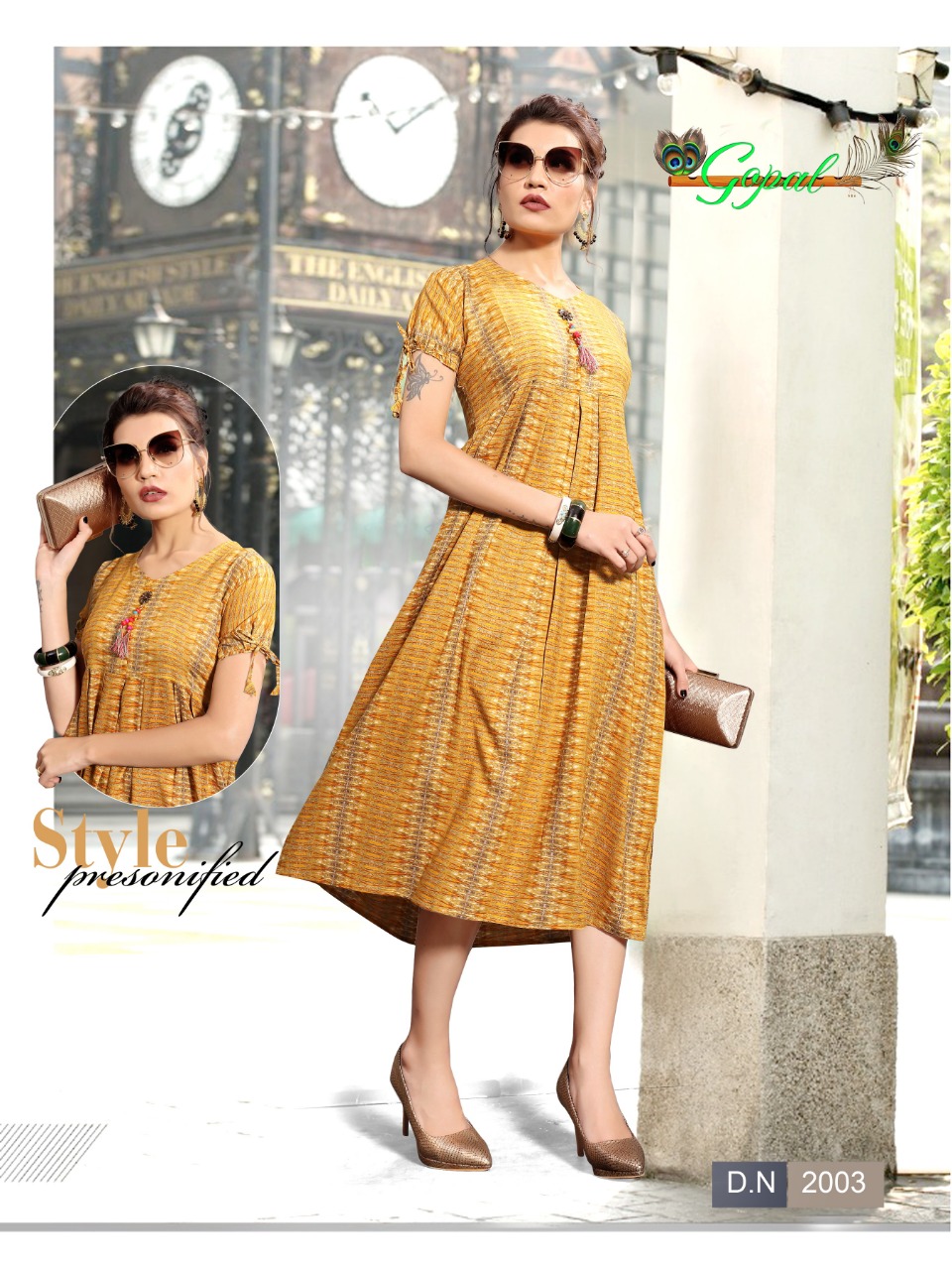 Pride Vol-2 By Gopal 2001 To 2008 Series Indian Traditional Wear Collection Beautiful Stylish Fancy Colorful Party Wear & Occasional Wear Rayon Printed Kurtis At Wholesale Price