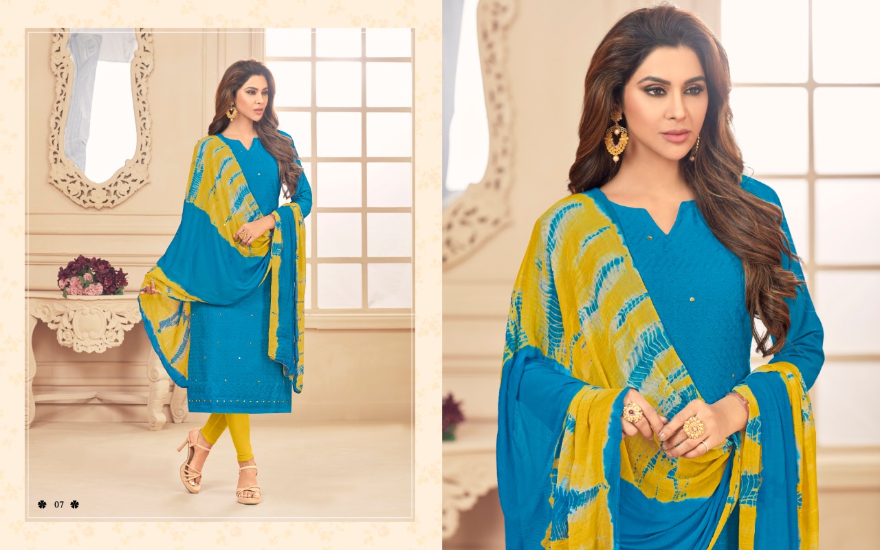 Prince Vol-1 By Amrut Varsha Creation 01 To 12 Series Beautiful Suits Stylish Fancy Colorful Casual Wear & Ethnic Wear Collection Cambric Chicken Embroidered Dresses At Wholesale Price