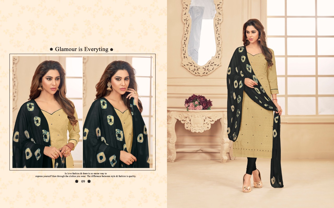 Prince Vol-1 By Amrut Varsha Creation 01 To 12 Series Beautiful Suits Stylish Fancy Colorful Casual Wear & Ethnic Wear Collection Cambric Chicken Embroidered Dresses At Wholesale Price