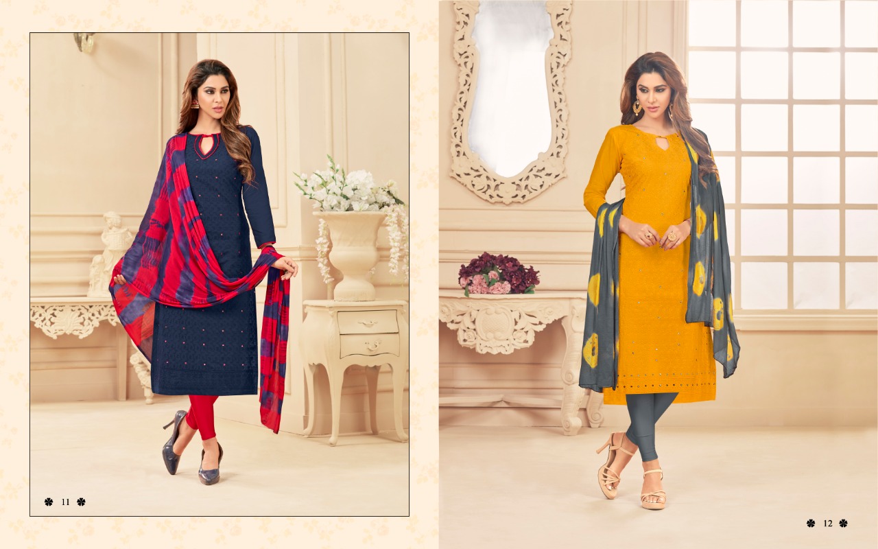 Prince Vol-1 By Amrut Varsha Creation 01 To 12 Series Beautiful Suits Stylish Fancy Colorful Casual Wear & Ethnic Wear Collection Cambric Chicken Embroidered Dresses At Wholesale Price