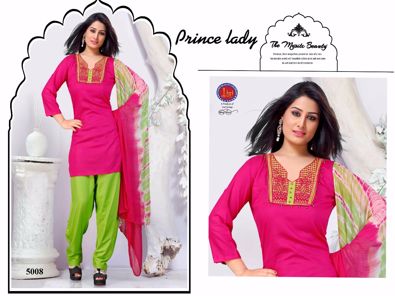 Prince Lady By Lizi 5001 To 5012 Series Beautiful Colorful Stylish Fancy Casual Wear & Ethnic Wear & Ready To Wear Heavy Rayon Kurtis At Wholesale Price