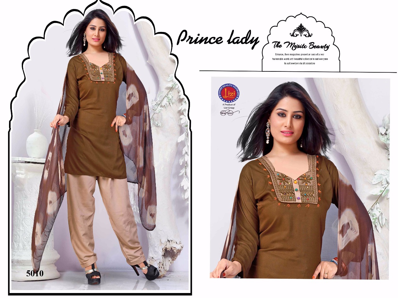 Prince Lady By Lizi 5001 To 5012 Series Beautiful Colorful Stylish Fancy Casual Wear & Ethnic Wear & Ready To Wear Heavy Rayon Kurtis At Wholesale Price
