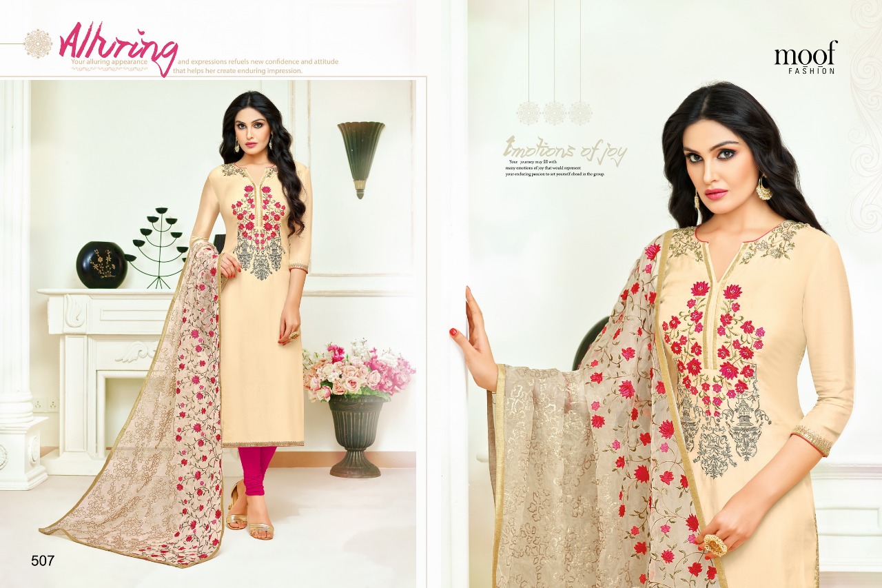 Princess Vol-2 By Moof Fashion 504 To 511 Series Beautiful Suits Stylish Fancy Colorful Casual Wear & Ethnic Wear Collection Upada Silk Dresses At Wholesale Price