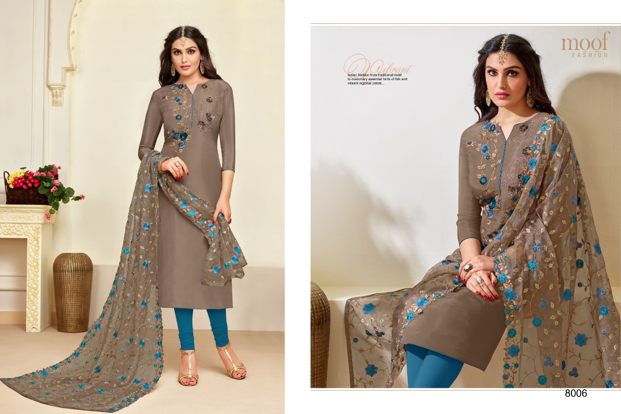 Princess Vol-3 By Moof Fashion 8001 To 8007 Series Beautiful Suits Stylish Fancy Colorful Casual Wear & Ethnic Wear Collection Upada Silk Dresses At Wholesale Price