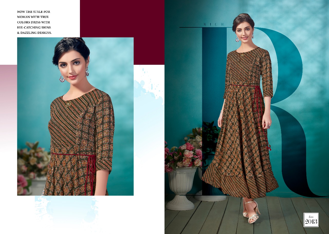 Princess Vol-4 By Dress Up 2012 To 2018 Series Designer Beautiful Stylish Fancy Colorful Party Wear & Ethnic Wear Royal Rayon Printed Kurtis At Wholesale Price