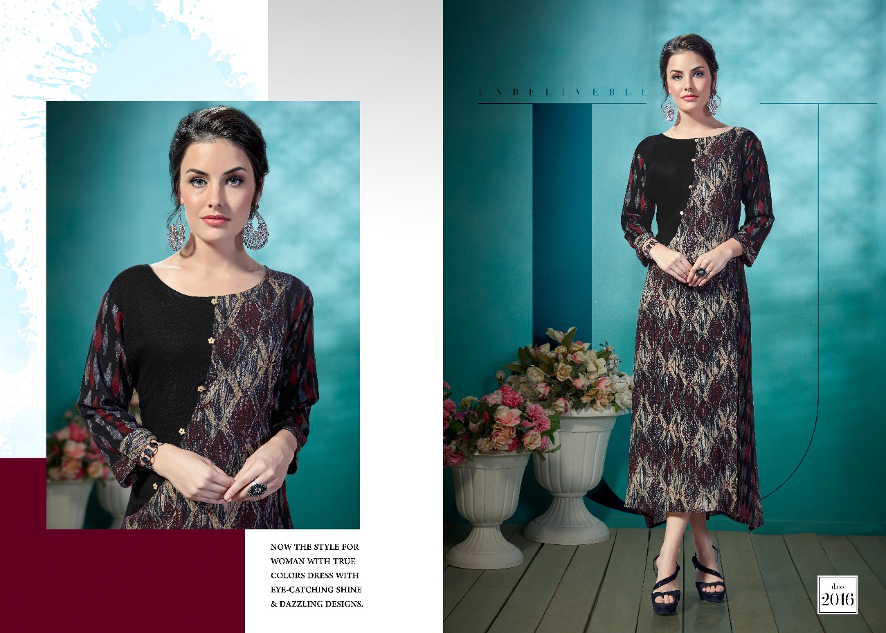 Princess Vol-4 By Dress Up 2012 To 2018 Series Designer Beautiful Stylish Fancy Colorful Party Wear & Ethnic Wear Royal Rayon Printed Kurtis At Wholesale Price