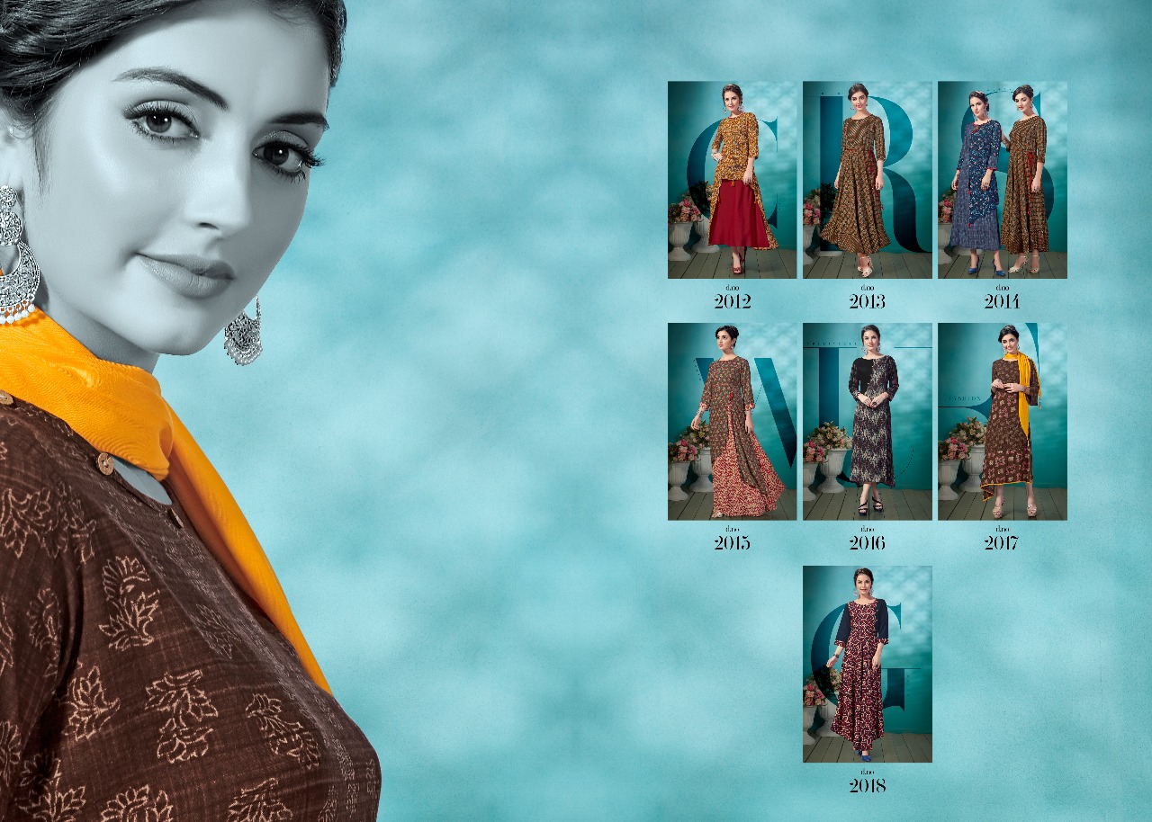 Princess Vol-4 By Dress Up 2012 To 2018 Series Designer Beautiful Stylish Fancy Colorful Party Wear & Ethnic Wear Royal Rayon Printed Kurtis At Wholesale Price
