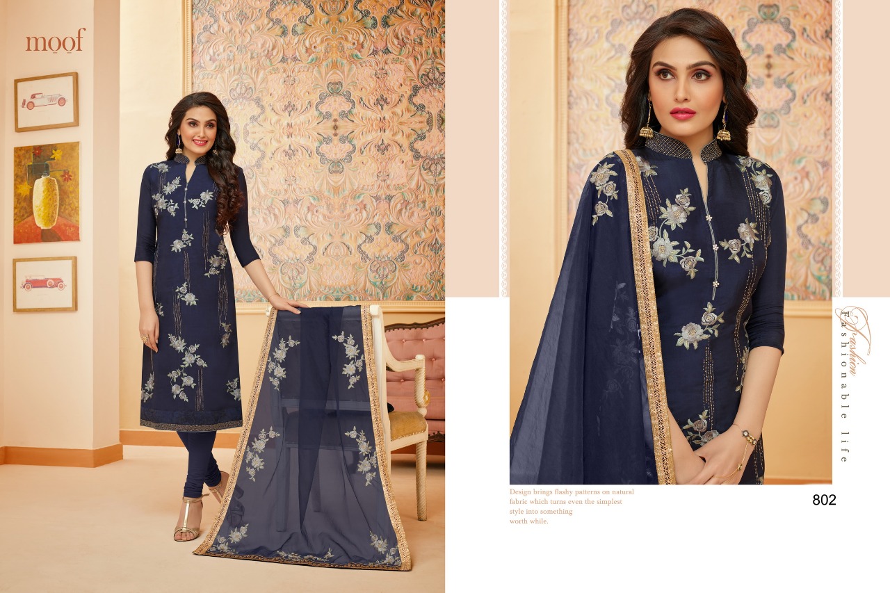 Princess Vol-4 By Moof Fashion 801 To 808 Series Beautiful Suits Stylish Fancy Colorful Casual Wear & Ethnic Wear Collection Upada Silk Dresses At Wholesale Price