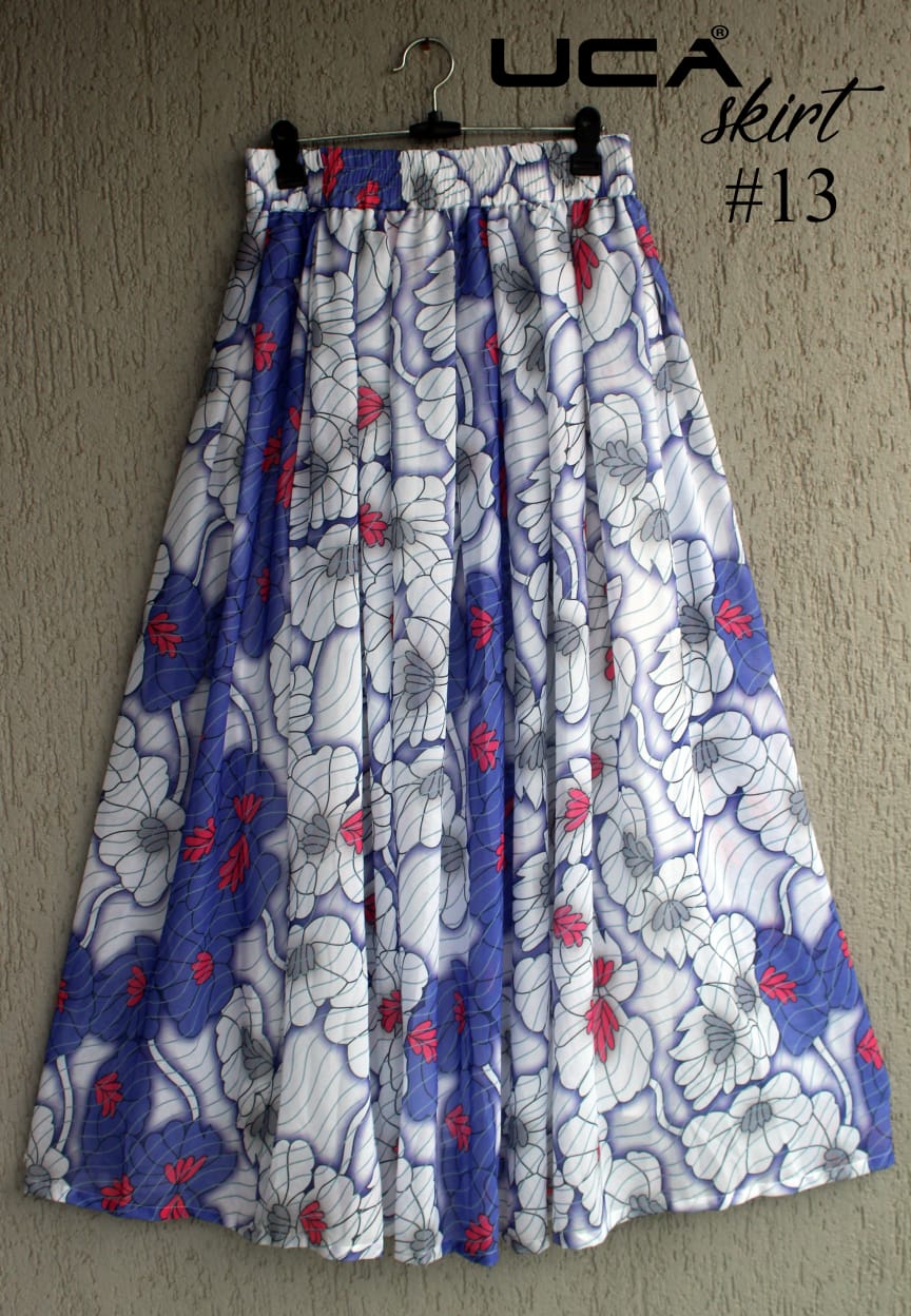 Printed Skirt Vol-2 By Uca 1 To 20 Series Beautiful Colorful Stylish Fancy Casual Wear & Ethnic Wear & Ready To Wear Crepe Georgette Printed Skirts At Wholesale Price