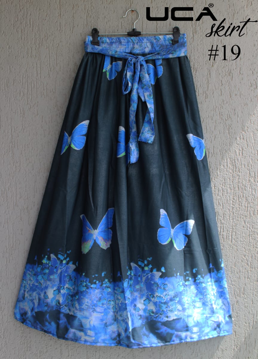Printed Skirt Vol-2 By Uca 1 To 20 Series Beautiful Colorful Stylish Fancy Casual Wear & Ethnic Wear & Ready To Wear Crepe Georgette Printed Skirts At Wholesale Price