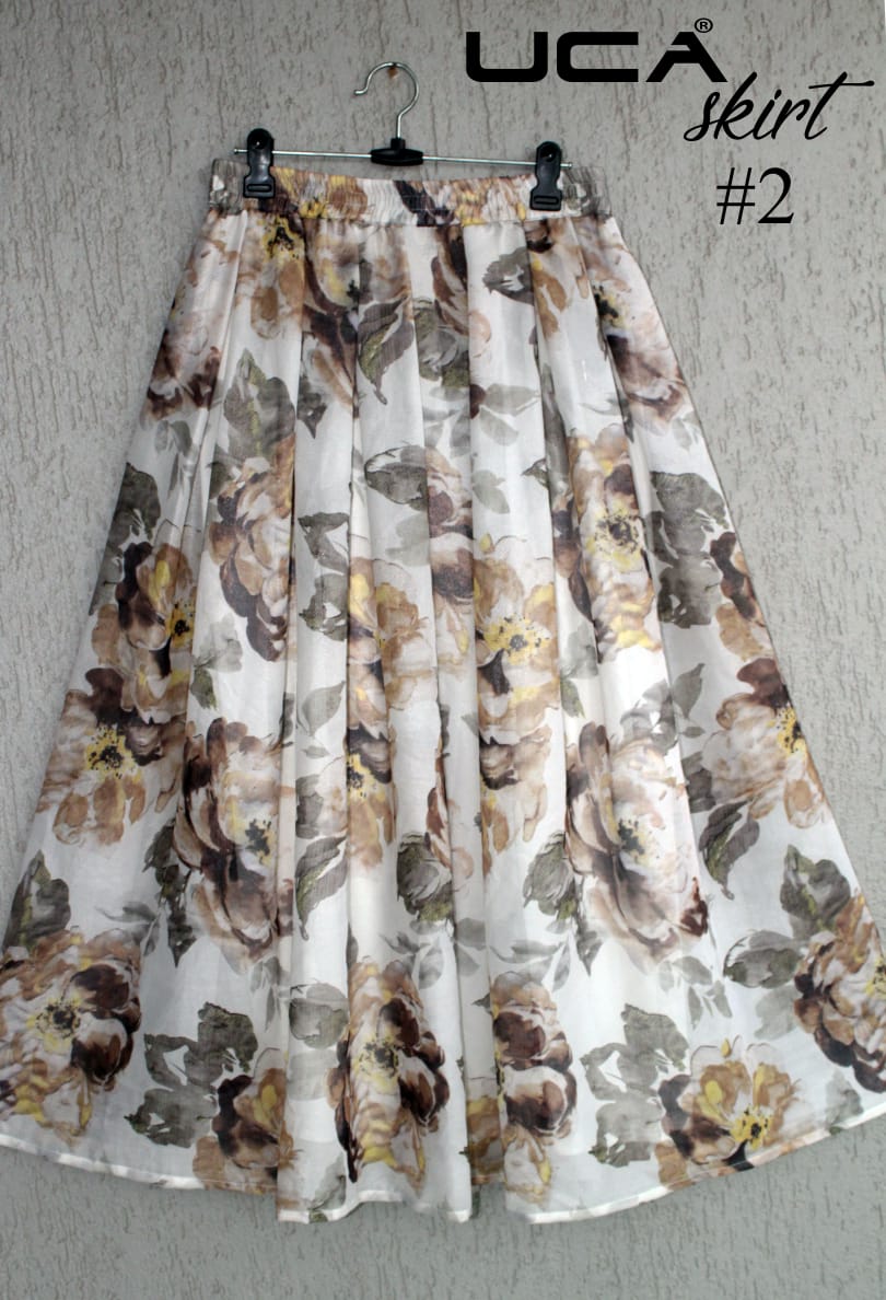 Printed Skirt Vol-2 By Uca 1 To 20 Series Beautiful Colorful Stylish Fancy Casual Wear & Ethnic Wear & Ready To Wear Crepe Georgette Printed Skirts At Wholesale Price