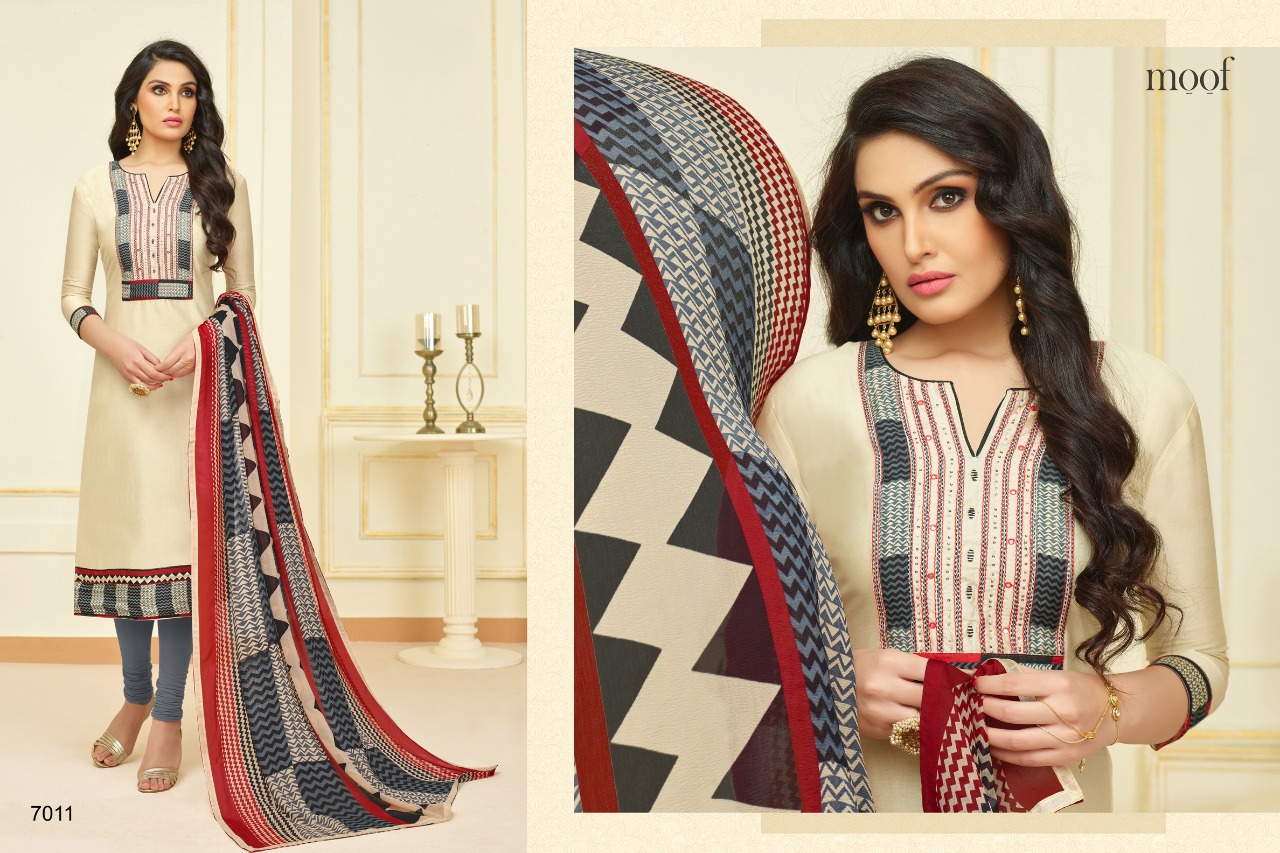 Priya Vol-2 By Moof Fashion 7002 To 7011 Series Beautiful Stylish Fancy Colorful Casual Wear & Ethnic Wear Collection Pure Modal Printed & Embroidered Dresses At Wholesale Price