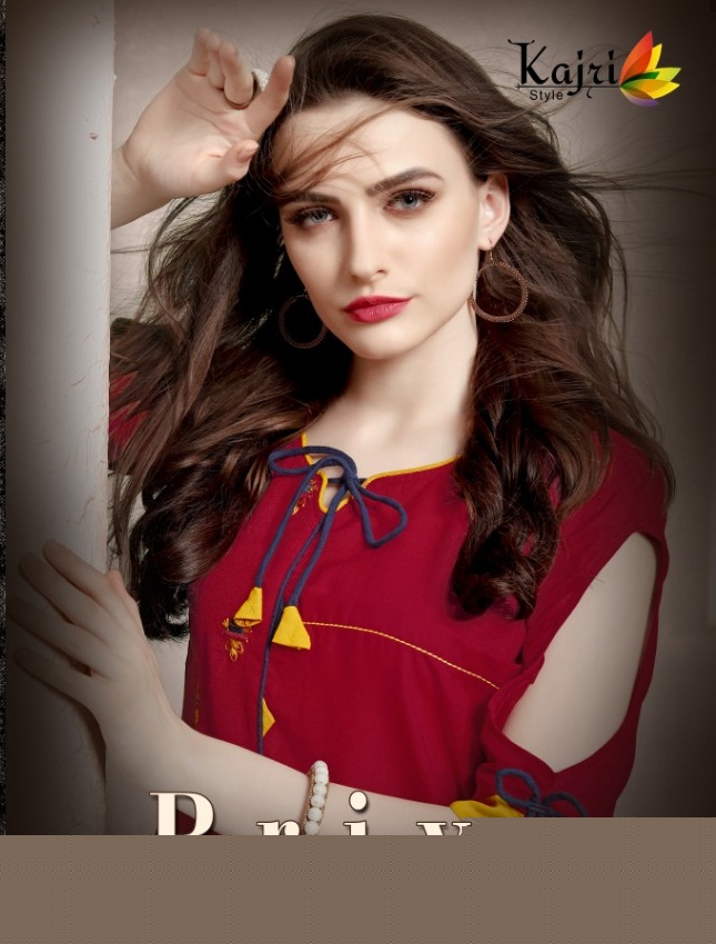 Priya Vol-3 By Kajri Style 3001 To 3006 Series Beautiful Stylish Fancy Colorful Casual Wear & Ethnic Wear & Ready To Wear Heavy Namo Slub Kurtis At Wholesale Price