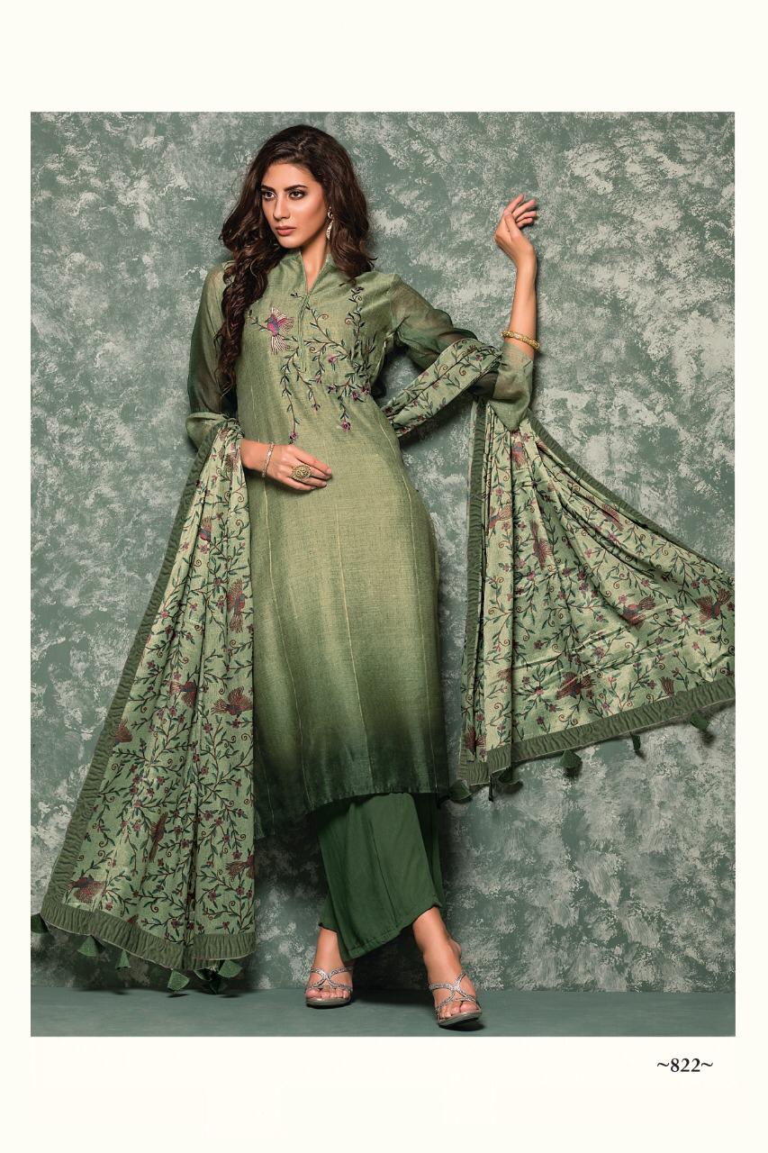 Priyam By Sri 818 To 824 Series Beautiful Collection Suits Stylish Fancy Colorful Party Wear & Ethnic Wear Chanderi Silk Embroidered Dresses At Wholesale Price