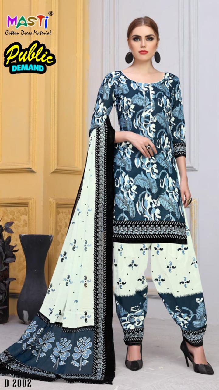 Public Demand By Masti 2001 To 2010 Series Indian Traditional Wear Collection Beautiful Stylish Fancy Colorful Party Wear & Occasional Wear Cotton Printed Dress At Wholesale Price