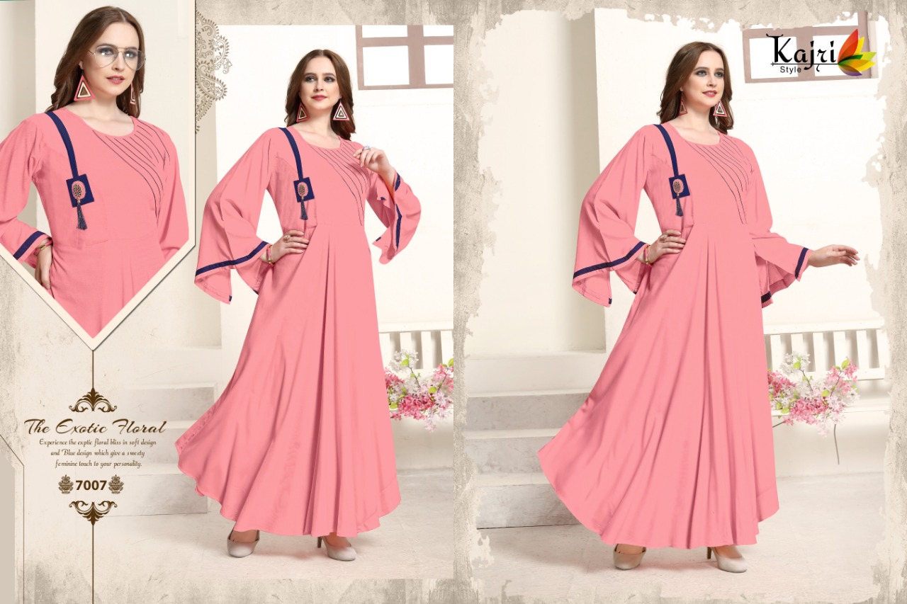 Pulpee Vol-7 By Kajri Style 7001 To 7008 Series Designer Stylish Colorful Fancy Beautiful Party Wear & Ethnic Wear Collection Heavy Rayon Kurtis At Wholesale Price