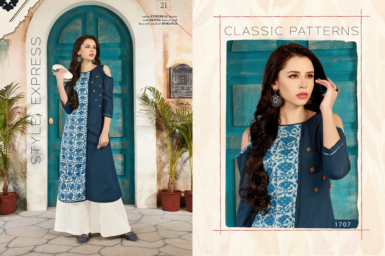 Pulse By Valencia Tex 1701 To 1707 Series Designer Beautiful Stylish Fancy Colorful Casual Wear & Ethnic Wear Rayon Printed Kurtis At Wholesale Price