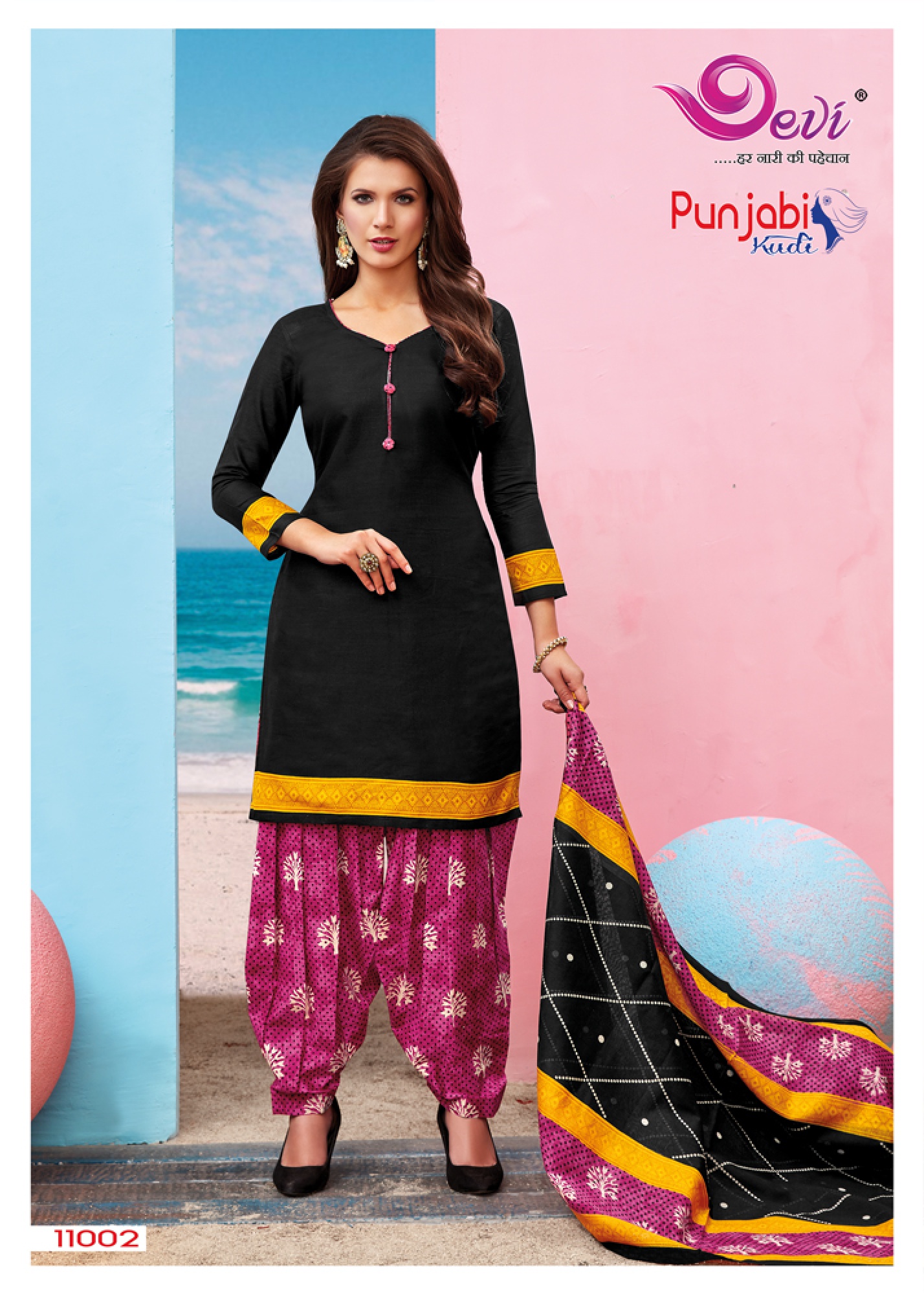 Punjabi Kudi Vol-11 By Devi 11001 To 11012 Series Indian Traditional Wear Collection Beautiful Stylish Fancy Colorful Party Wear & Occasional Wear Cotton Printed Dress At Wholesale Price