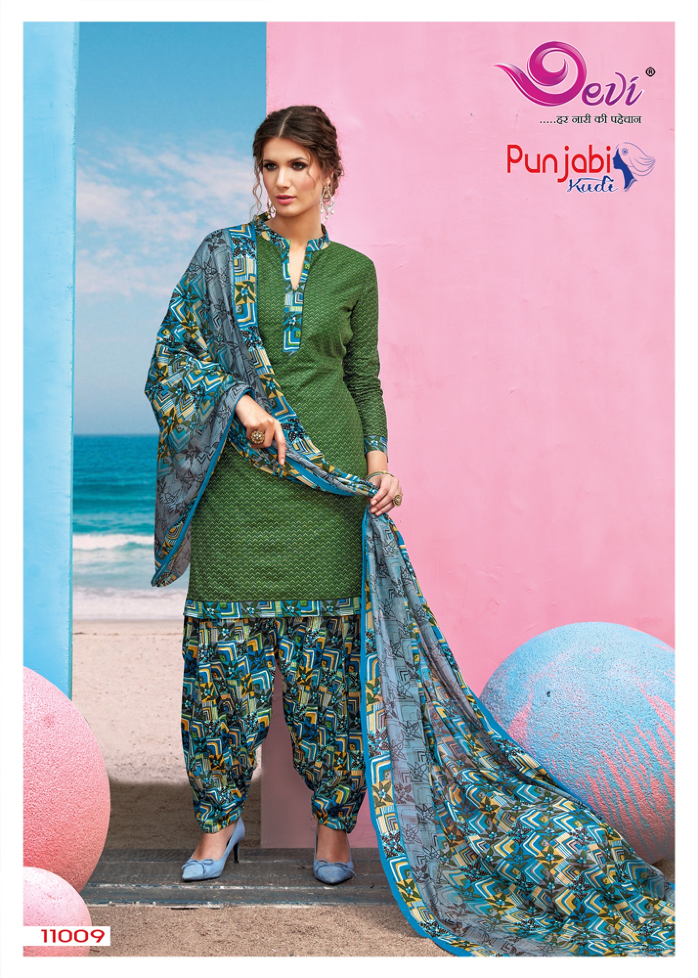 Punjabi Kudi Vol-11 By Devi 11001 To 11012 Series Indian Traditional Wear Collection Beautiful Stylish Fancy Colorful Party Wear & Occasional Wear Cotton Printed Dress At Wholesale Price