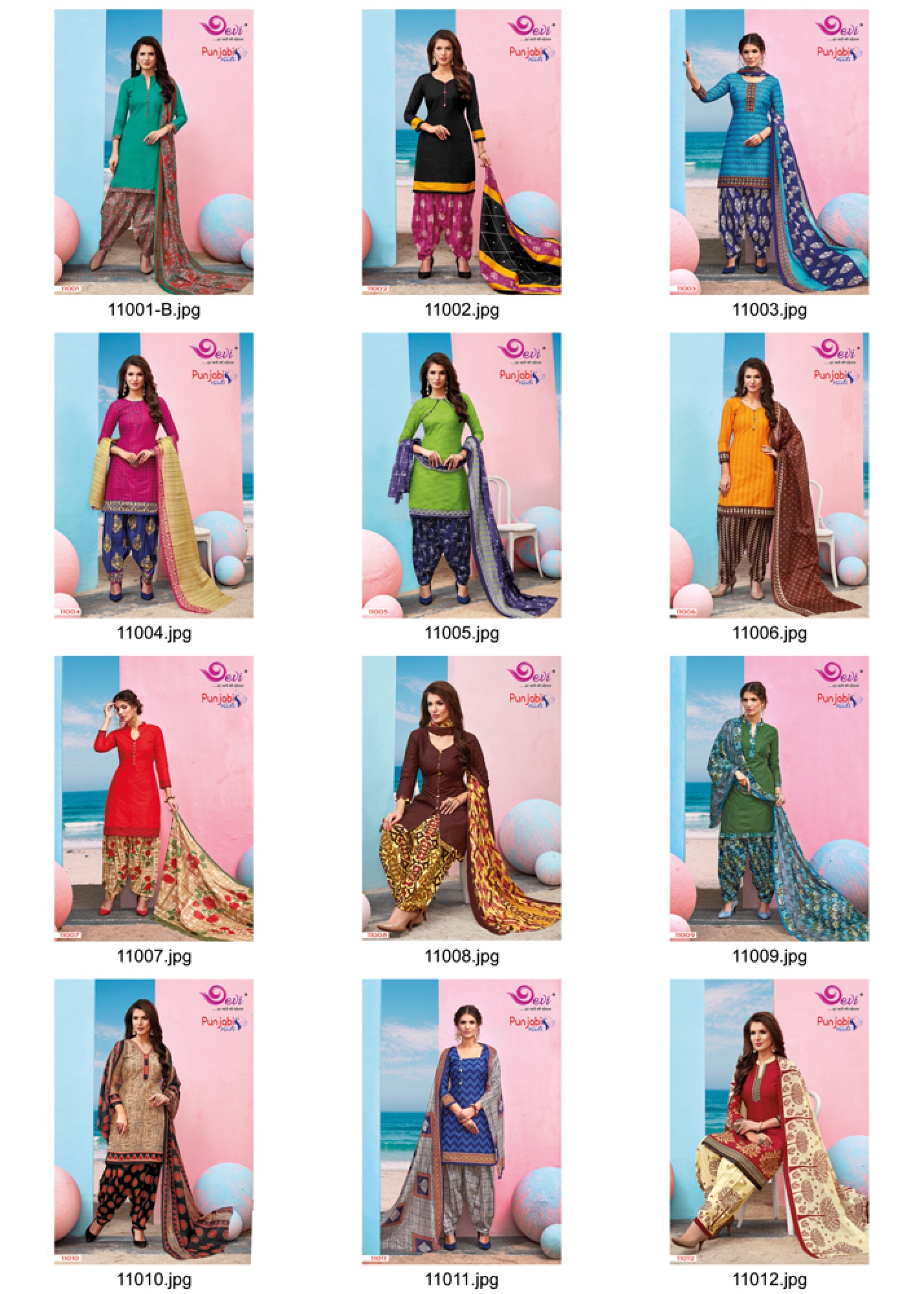 Punjabi Kudi Vol-11 By Devi 11001 To 11012 Series Indian Traditional Wear Collection Beautiful Stylish Fancy Colorful Party Wear & Occasional Wear Cotton Printed Dress At Wholesale Price