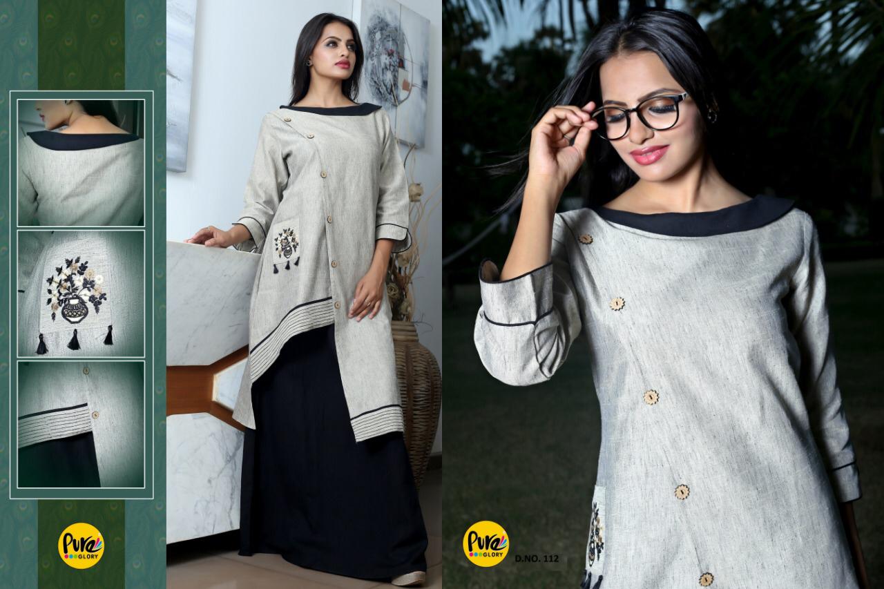 Pure Vol-1 By Glory Indian Traditional Wear Collection Beautiful Stylish Fancy Colorful Party Wear & Occasional Wear Pure Cotton Khadi Printed Kurtis At Wholesale Price