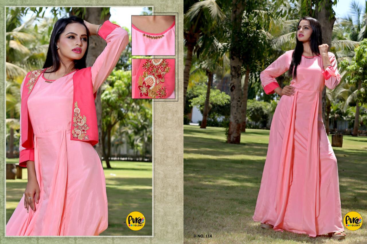 Pure Vol-2 By Glory Indian Traditional Wear Collection Beautiful Stylish Fancy Colorful Party Wear & Occasional Wear Pure Muslin Printed Kurtis At Wholesale Price