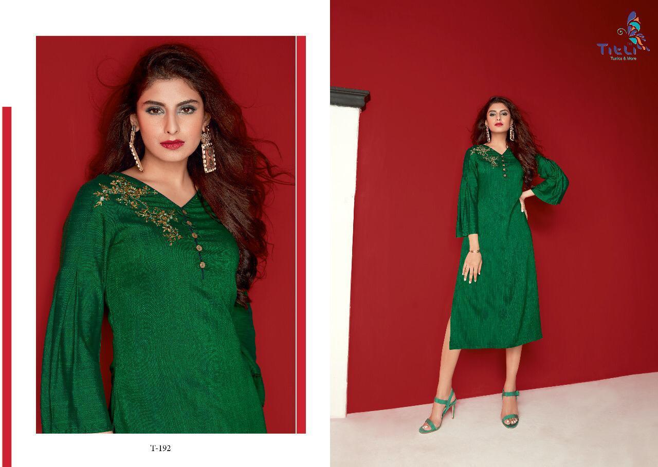 Qalb By Titli 189 To 195 Series Beautiful Colorful Stylish Fancy Party Wear & Ethnic Wear & Ready To Wear Hand Loom Viscose Kurtis At Wholesale Price