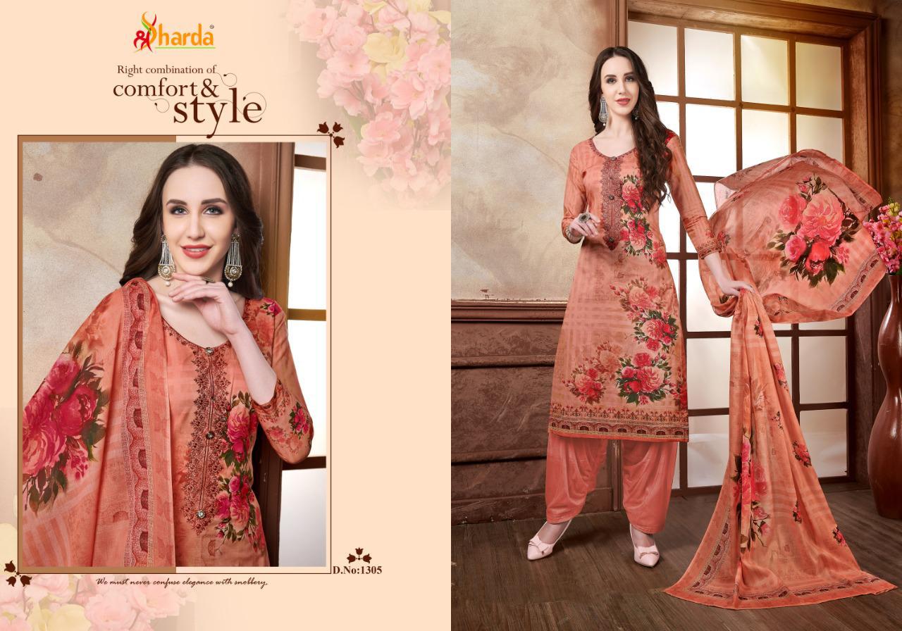 Queen Vol-13 By Sharda 1301 To 1308 Series Beautiful Suits Stylish Fancy Colorful Casual Wear & Ethnic Wear Pure Lawn Digital Printed Dresses At Wholesale Price