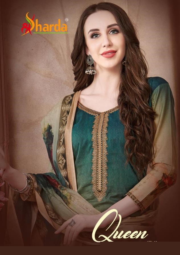 Queen Vol-13 By Sharda 1301 To 1308 Series Beautiful Suits Stylish Fancy Colorful Casual Wear & Ethnic Wear Pure Lawn Digital Printed Dresses At Wholesale Price