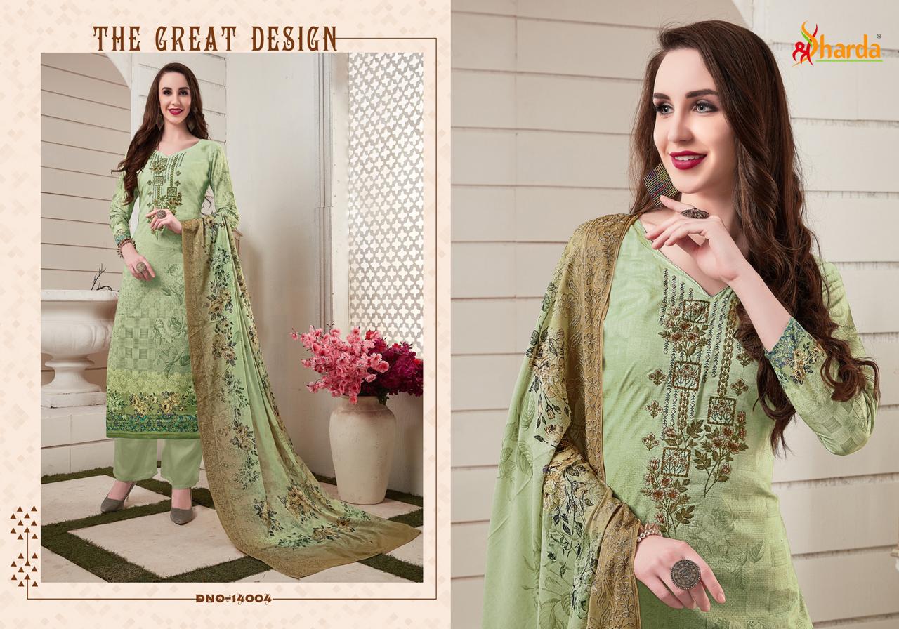 Queen Vol-14 By Sharda 14001 To 14007 Series Beautiful Suits Stylish Fancy Colorful Casual Wear & Ethnic Wear Pure Lawn Digital Printed Dresses At Wholesale Price