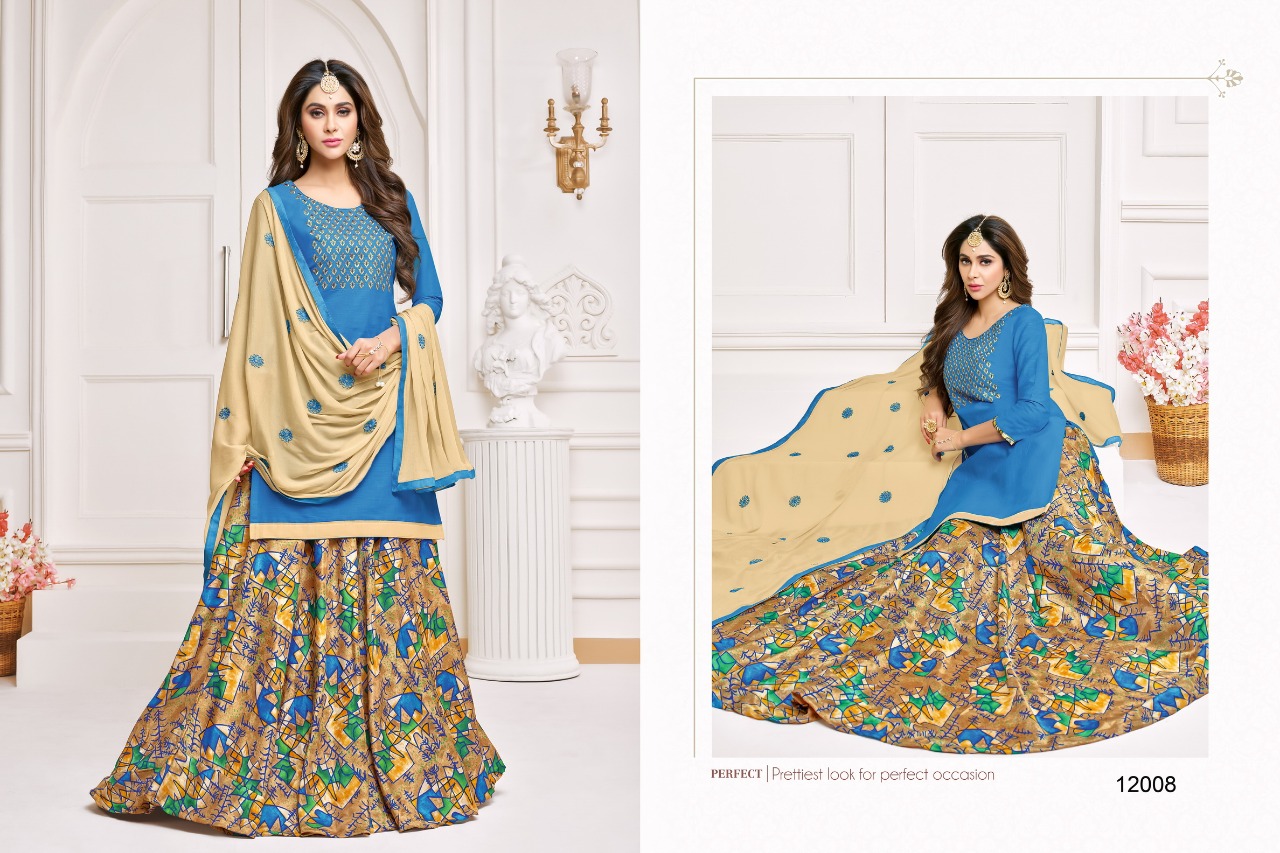 Queen Vol-3 By Kapil Tex 12001 To 12012 Series Indian Traditional Wear Collection Beautiful Stylish Fancy Colorful Party Wear & Occasional Wear Cotton Slub Dresses At Wholesale Price