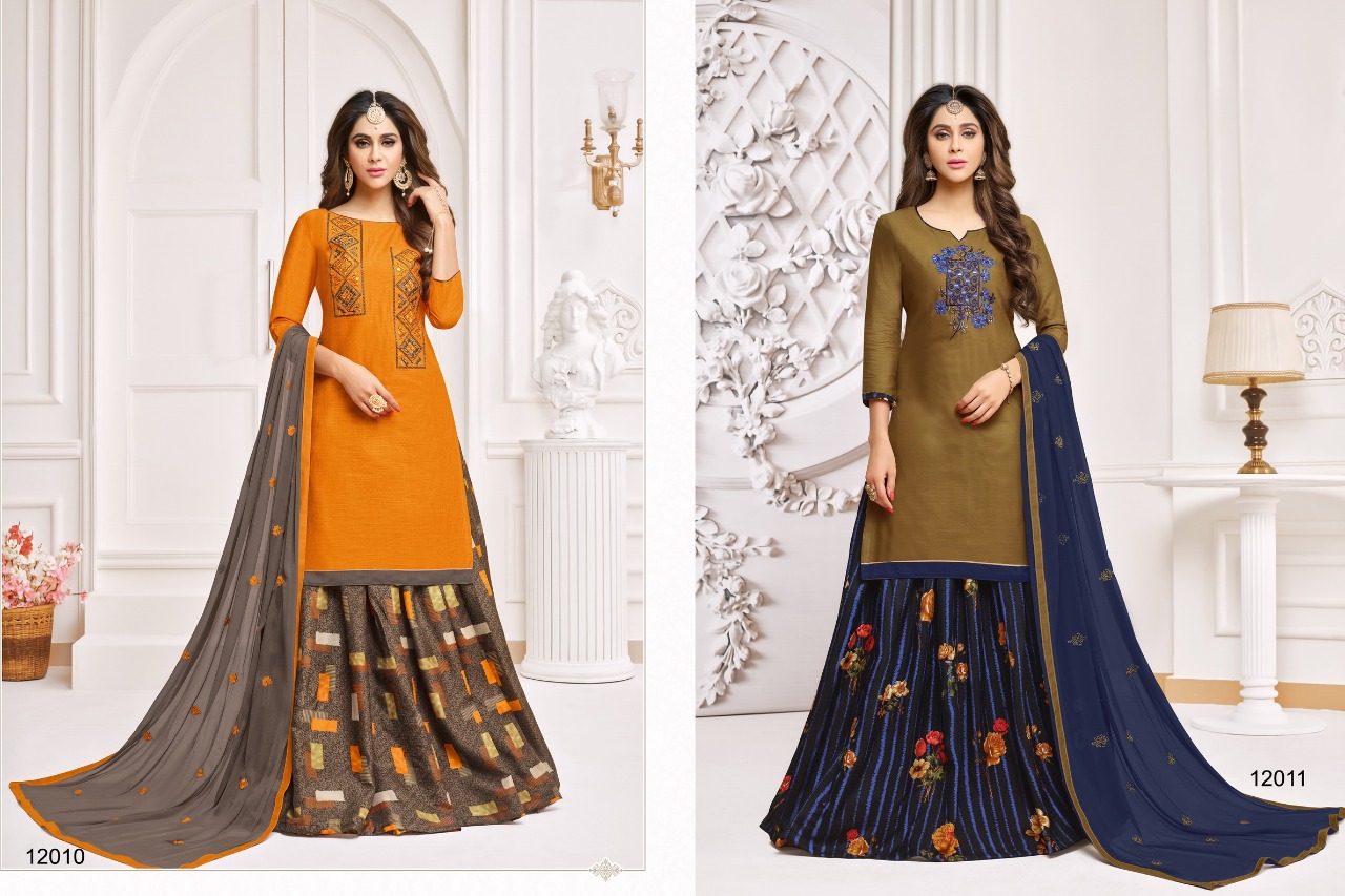 Queen Vol-3 By Kapil Tex 12001 To 12012 Series Indian Traditional Wear Collection Beautiful Stylish Fancy Colorful Party Wear & Occasional Wear Cotton Slub Dresses At Wholesale Price