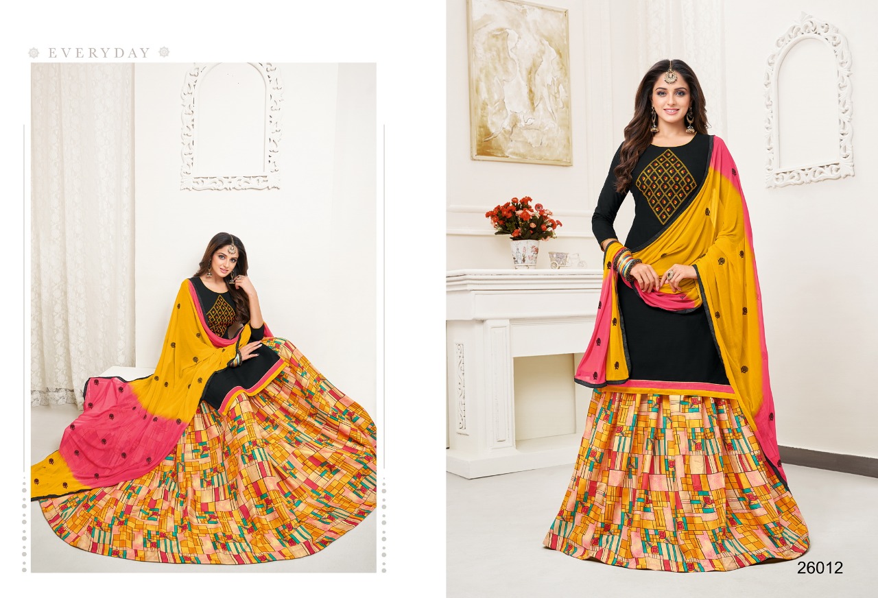 Queen Vol-4 By Kapil Tex 26001 To 26012 Series Designer Sharara Suits Beautiful Stylish Fancy Colorful Party Wear & Ethnic Wear Cotton Slub Work Dresses At Wholesale Price