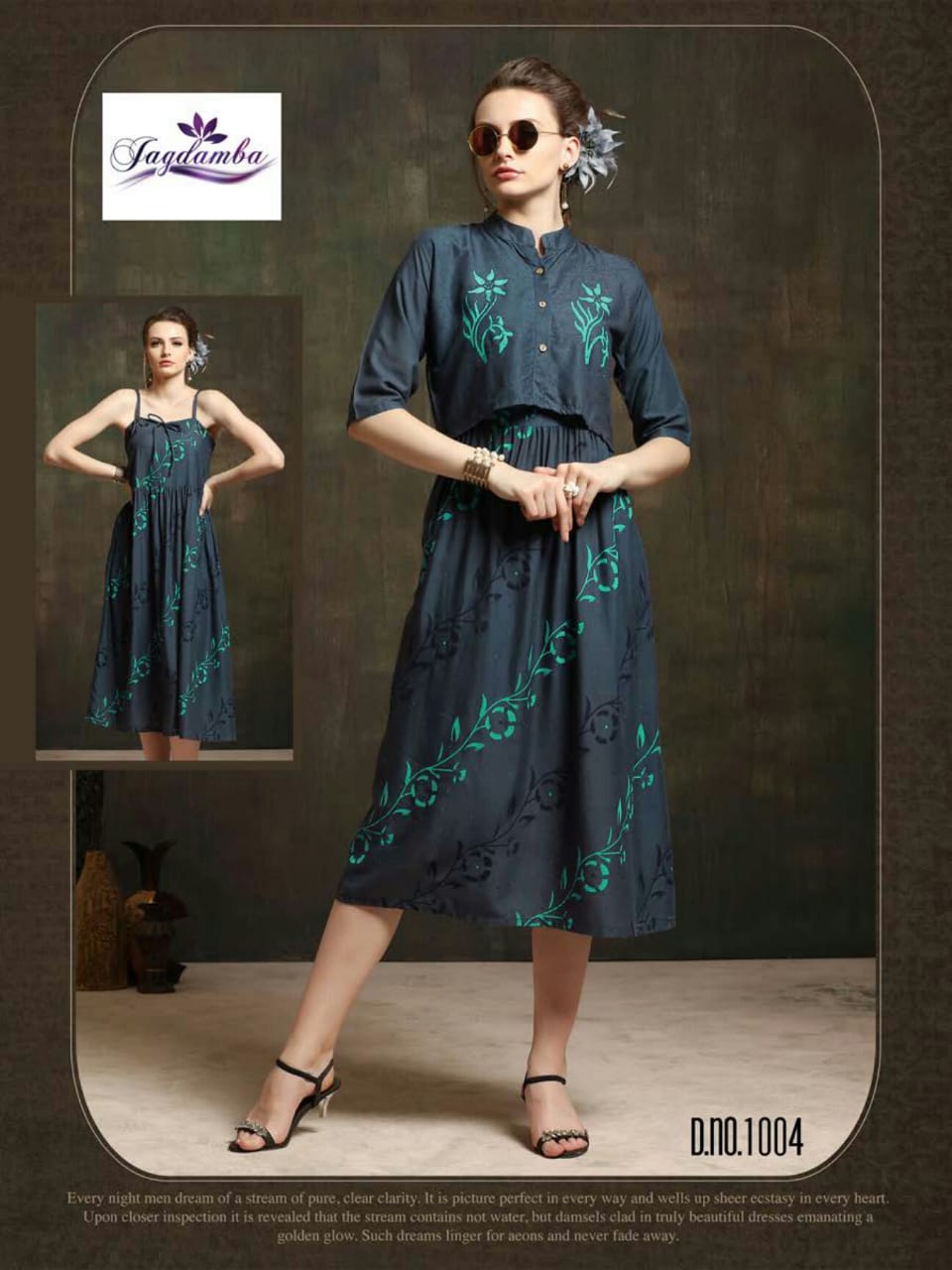 Queen By Jagdamba 1001 To 1008 Series Stylish Fancy Beautiful Colorful Casual Wear & Ethnic Wear Rayon Printed Kurtis At Wholesale Price