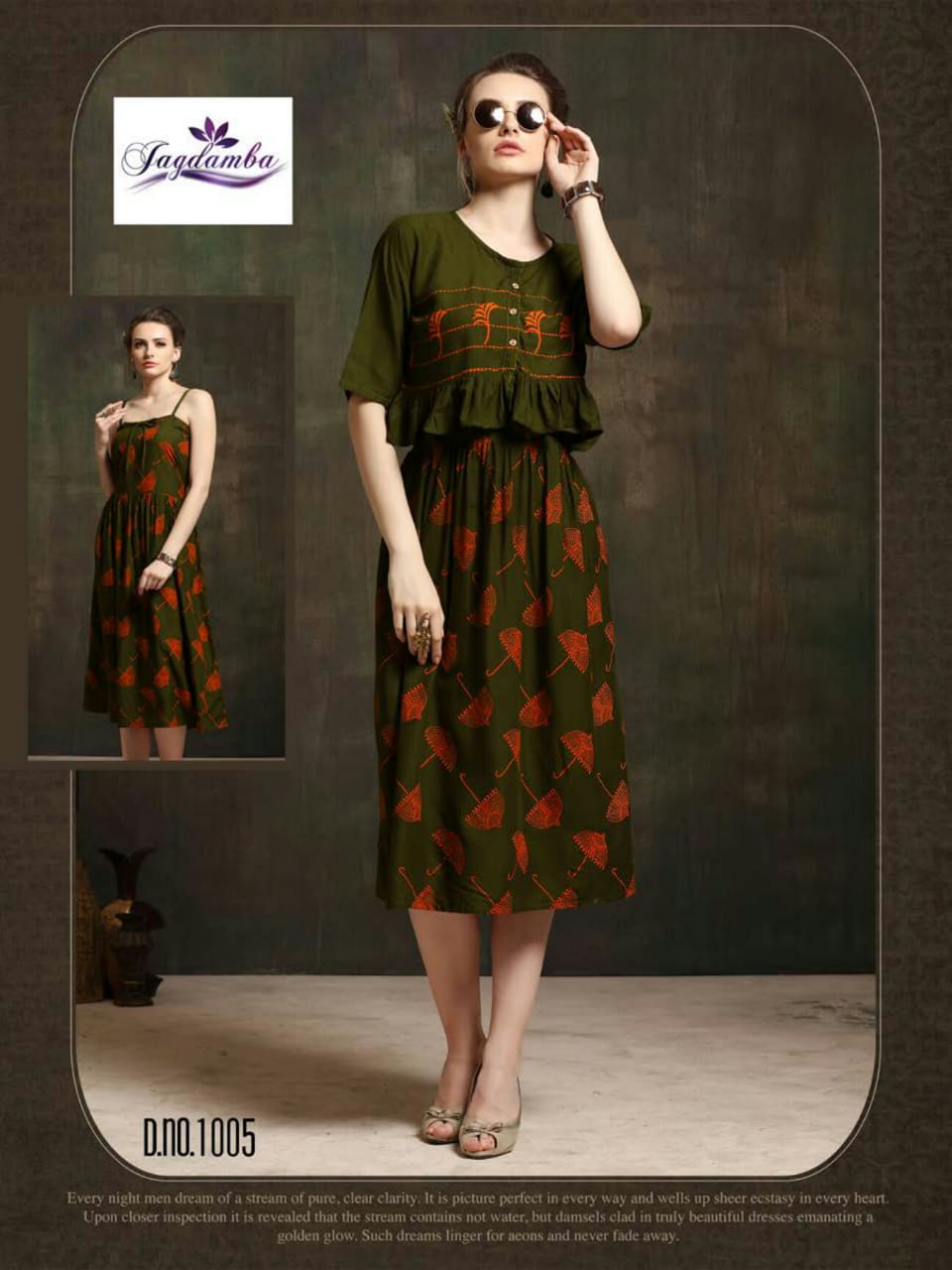 Queen By Jagdamba 1001 To 1008 Series Stylish Fancy Beautiful Colorful Casual Wear & Ethnic Wear Rayon Printed Kurtis At Wholesale Price