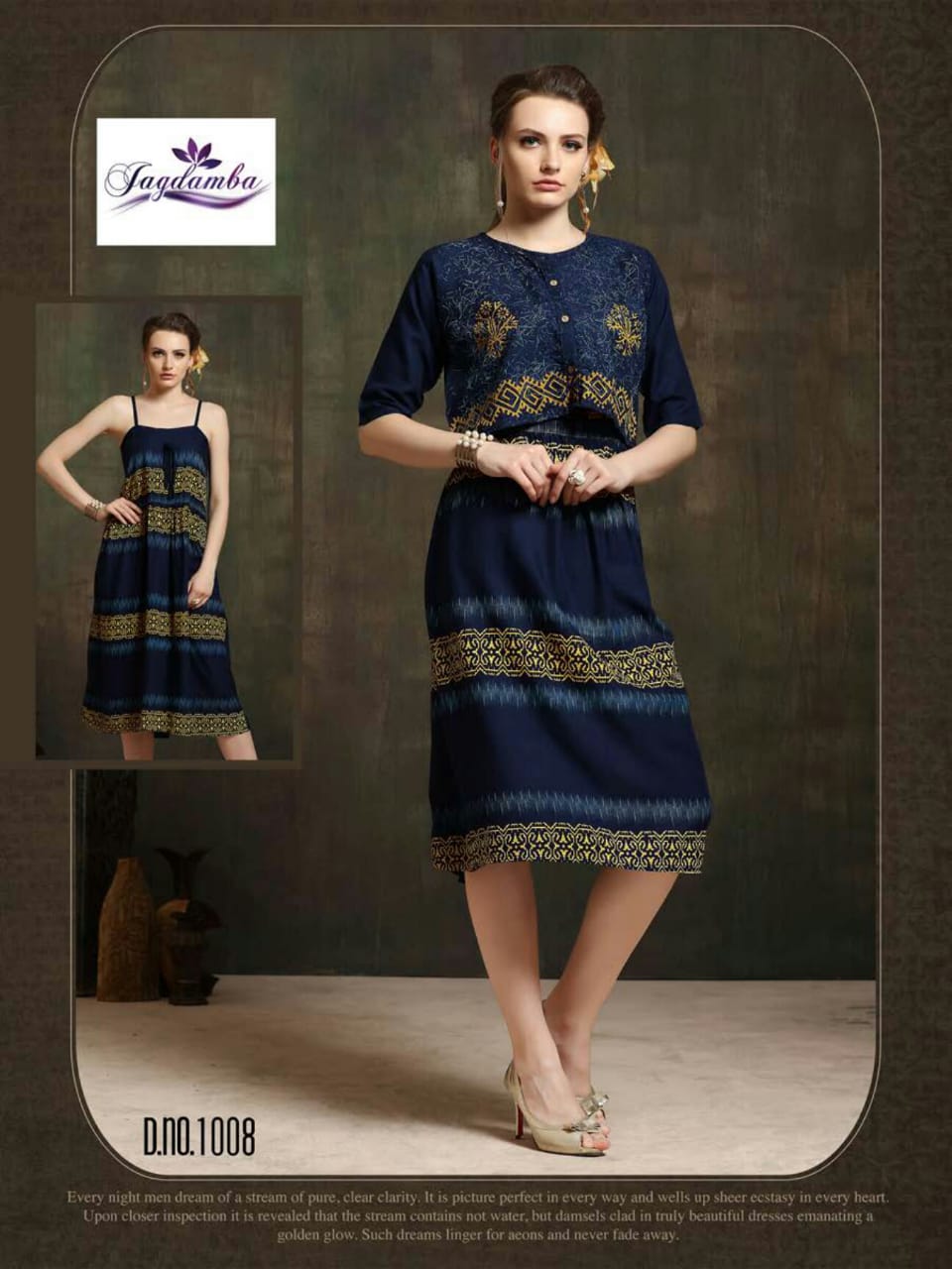 Queen By Jagdamba 1001 To 1008 Series Stylish Fancy Beautiful Colorful Casual Wear & Ethnic Wear Rayon Printed Kurtis At Wholesale Price