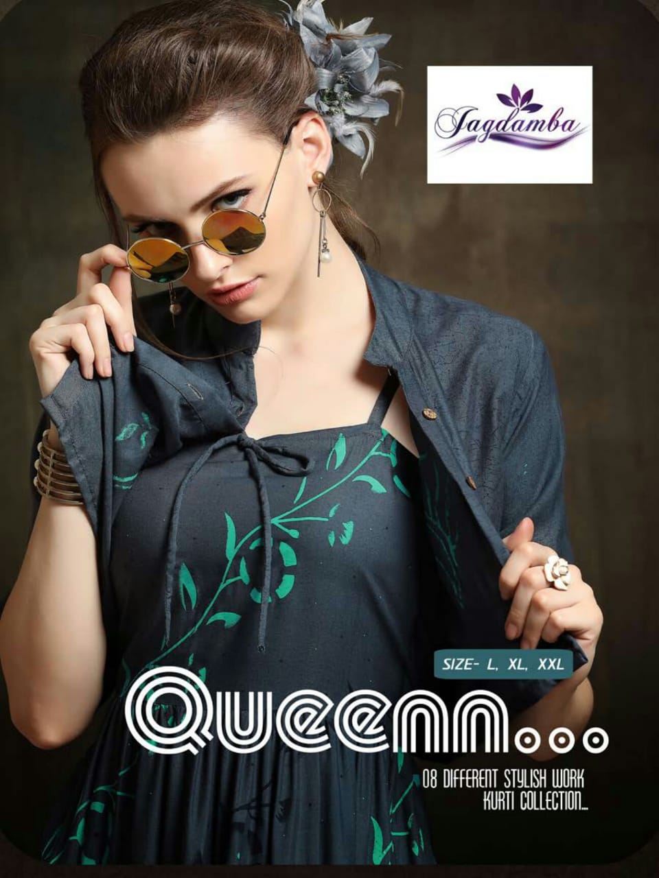 Queen By Jagdamba 1001 To 1008 Series Stylish Fancy Beautiful Colorful Casual Wear & Ethnic Wear Rayon Printed Kurtis At Wholesale Price
