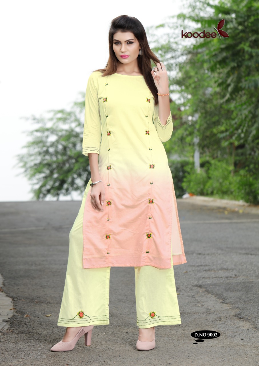 Queen By Koodee 9001 To 9004 Series Beautiful Colorful Stylish Fancy Casual Wear & Ethnic Wear & Ready To Wear Heavy Shaded Heavy Mal Cotton With Full Inner Kurtis At Wholesale Price