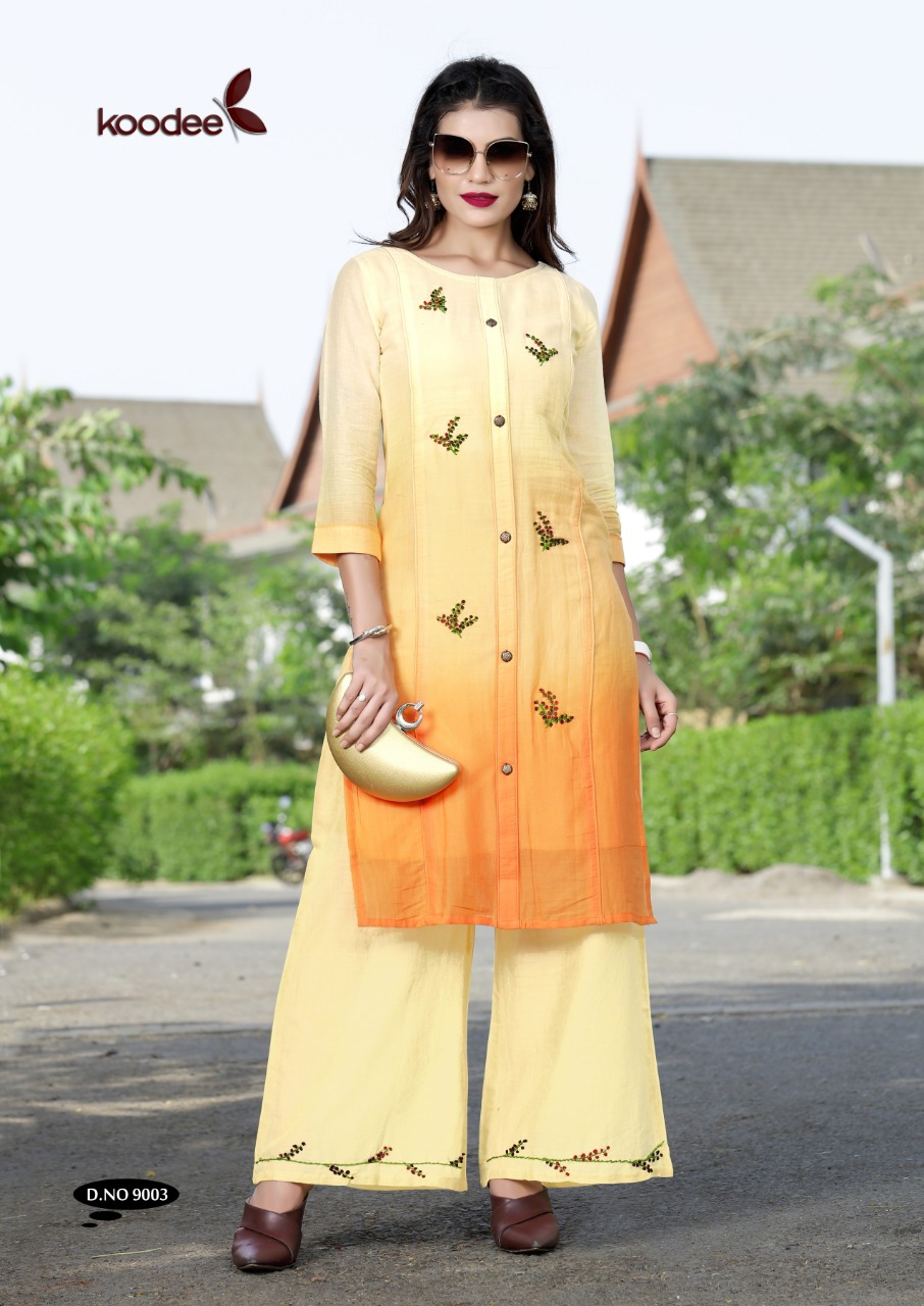 Queen By Koodee 9001 To 9004 Series Beautiful Colorful Stylish Fancy Casual Wear & Ethnic Wear & Ready To Wear Heavy Shaded Heavy Mal Cotton With Full Inner Kurtis At Wholesale Price
