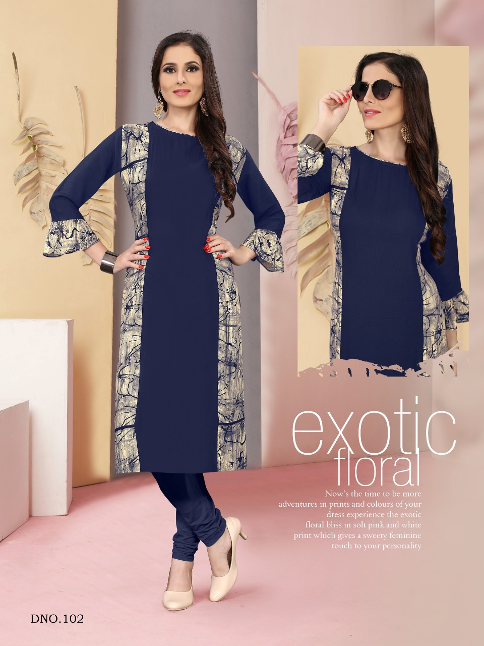 Queen By Liyaz Creation 101 To 104 Series Stylish Fancy Beautiful Colorful Casual Wear & Ethnic Wear Heavy Rayon With Print Kurtis At Wholesale Price