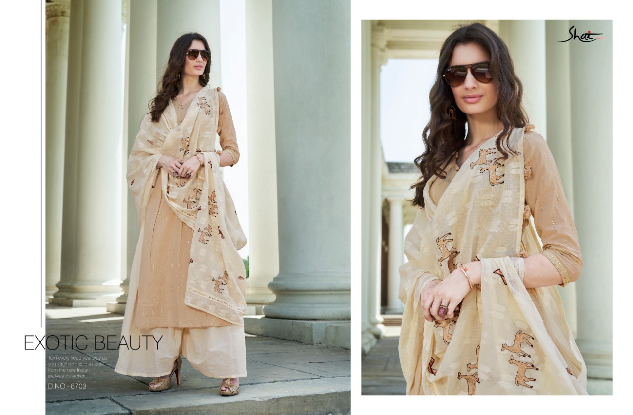 Raaga Vol-2 By Shai 6701 To 6711 Series Beautiful Suits Collection Colorful Stylish Fancy Casual Wear & Ethnic Wear Pure Cotton Embroidered Dresses At Wholesale Price