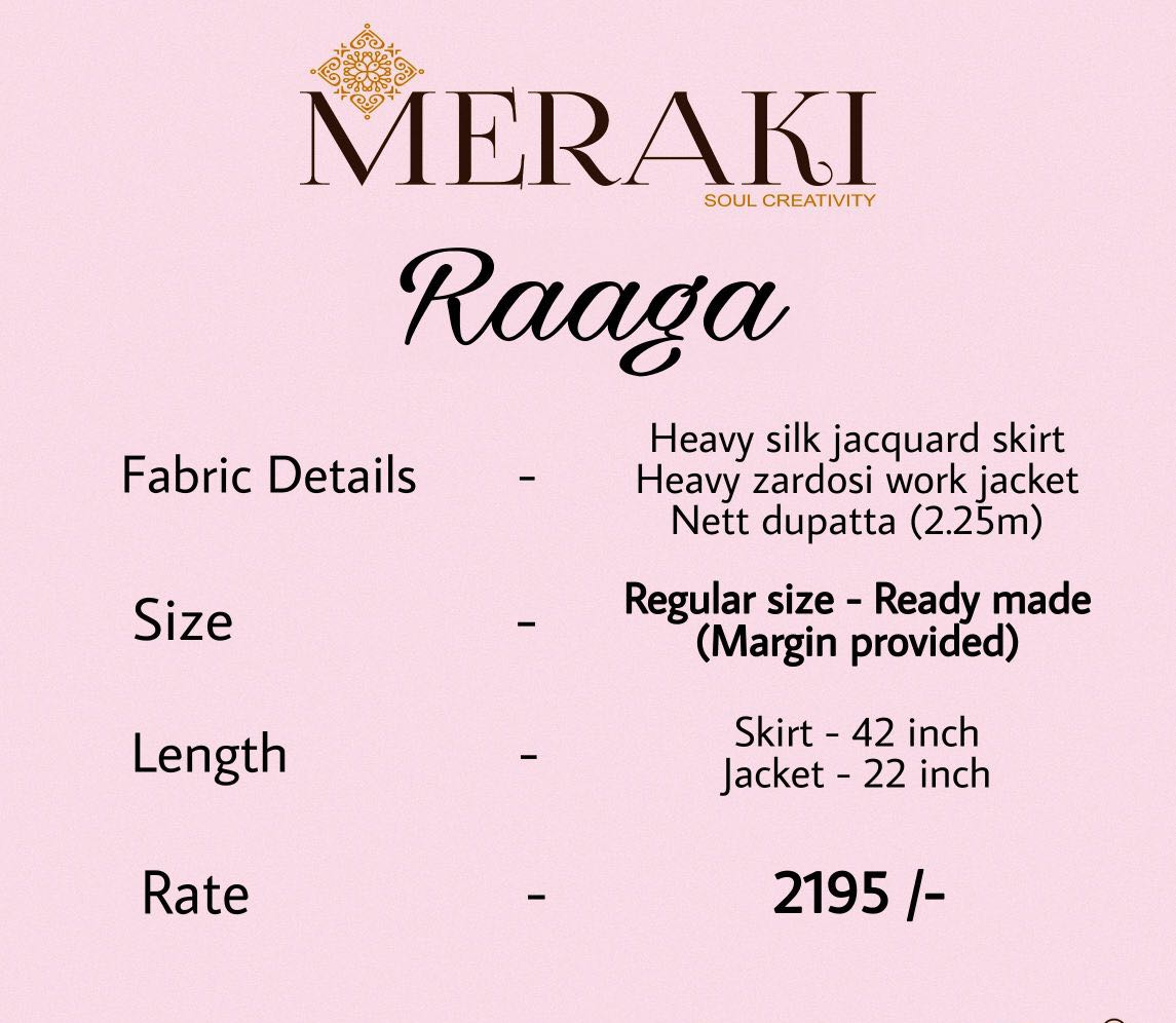 Raaga By Meraki 4022 To 4030 Series Designer Wedding Collection Beautiful Stylish Fancy Colorful Party Wear & Occasional Wear Heavy Silk Jacquard Lehengas At Wholesale Price