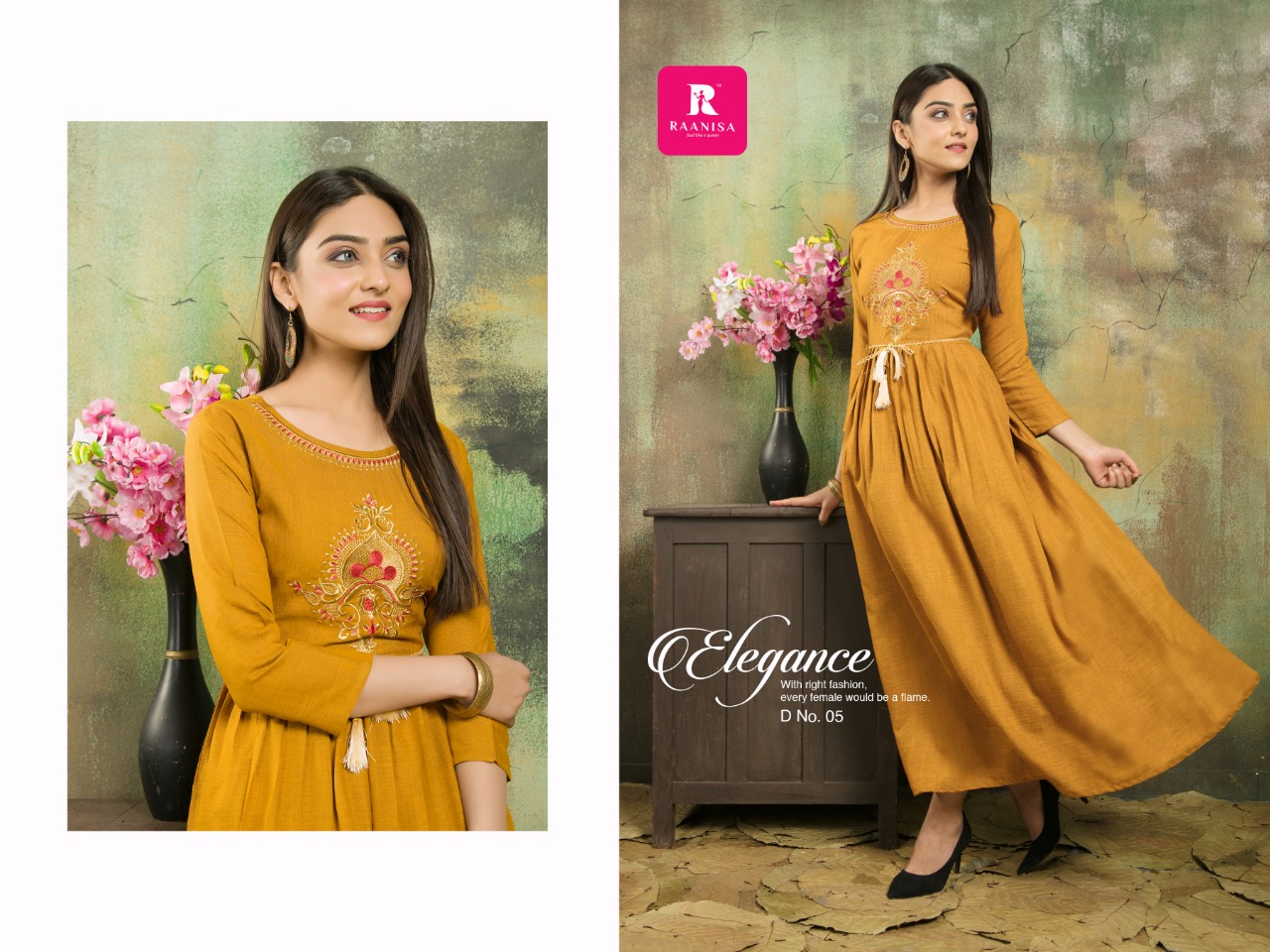 Raahi Vol-1 By Raanisa 01 To 08 Series Beautiful Stylish Fancy Colorful Casual Wear & Ethnic Wear Collection Heavy Two Tone Rayon Embroidery At Wholesale Price