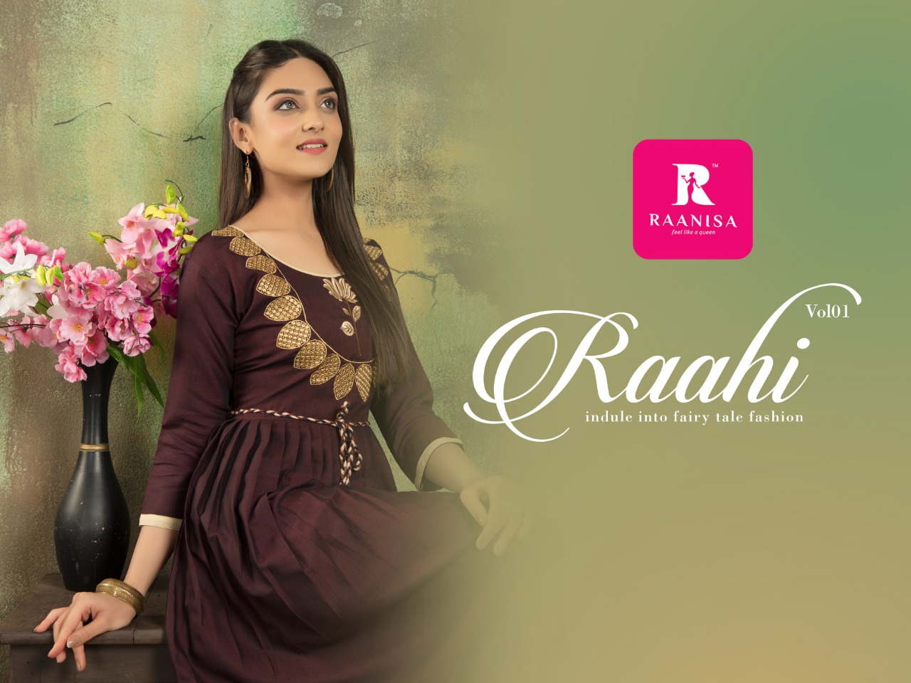 Raahi  Vol-1 By Raanisa 01 To 08 Series Beautiful Stylish Fancy Colorful Casual Wear & Ethnic Wear Collection Heavy Two Tone Rayon  Embroidery At Wholesale Price