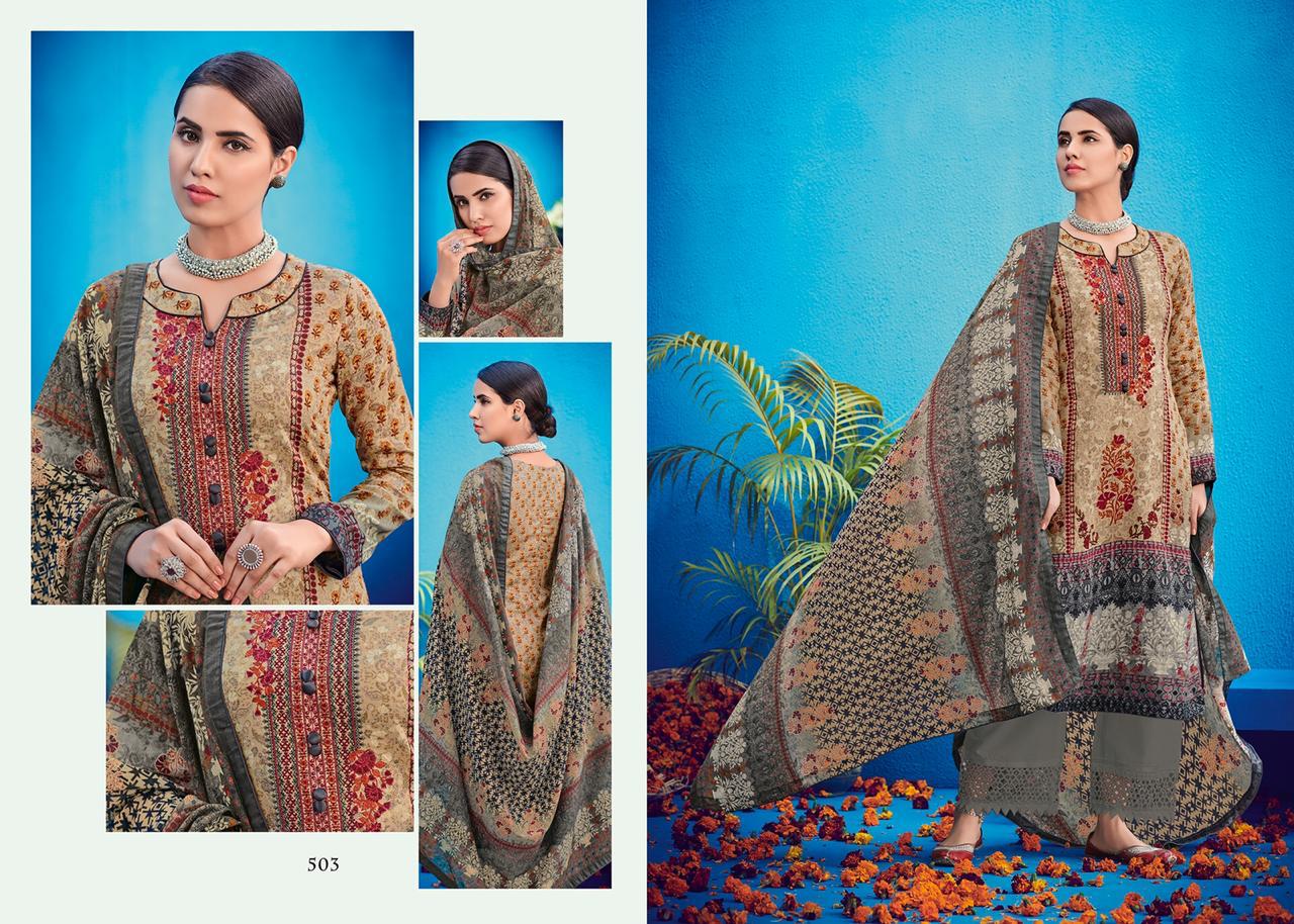 Raas By House Of Lawn 501 To 510series Designer Suits Wedding Collection Colorful Stylish Beautiful Party Wear & Occasional Wear Jam Satin Embroidered Dresses At Wholesale Price