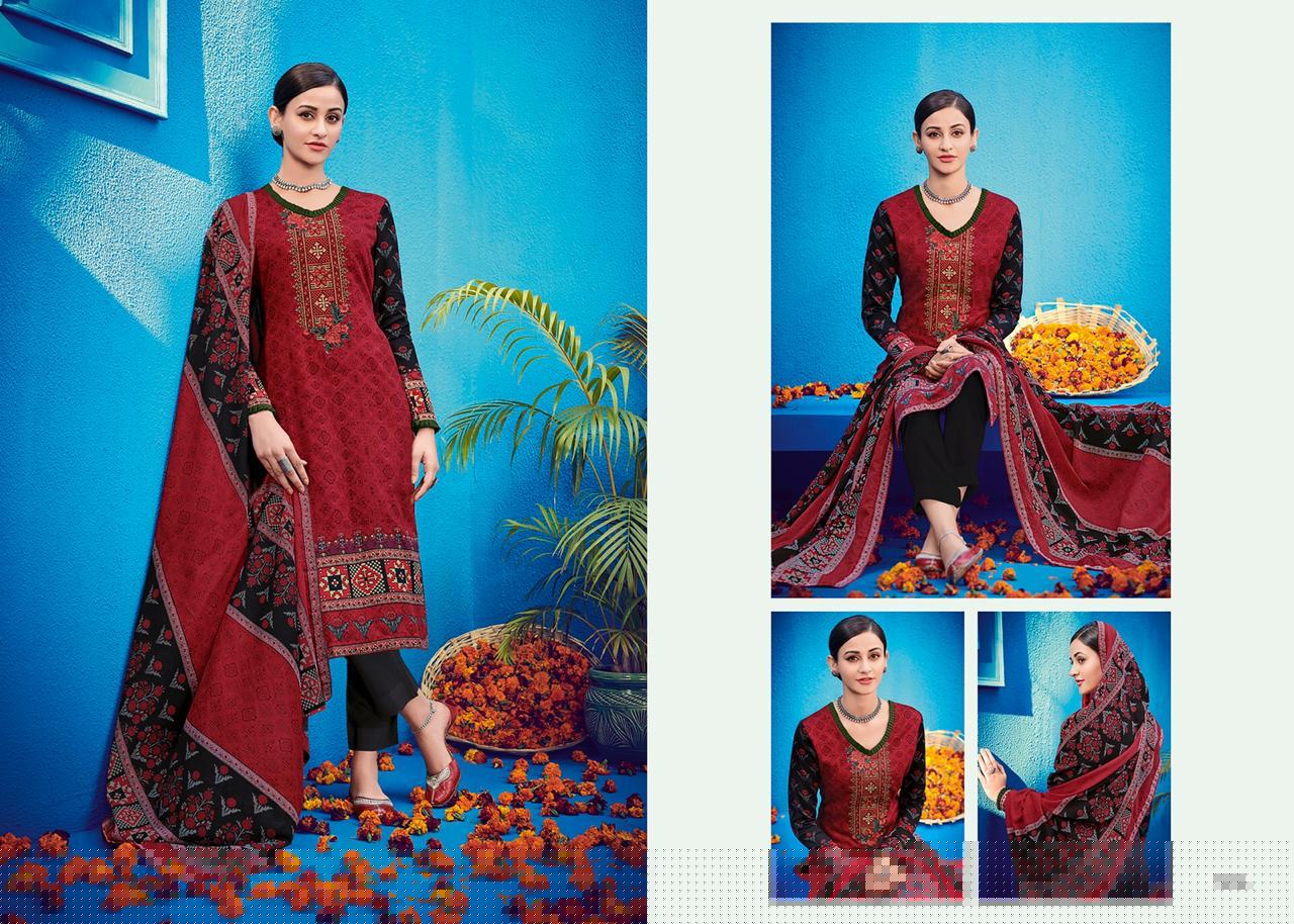 Raas By House Of Lawn 501 To 510series Designer Suits Wedding Collection Colorful Stylish Beautiful Party Wear & Occasional Wear Jam Satin Embroidered Dresses At Wholesale Price
